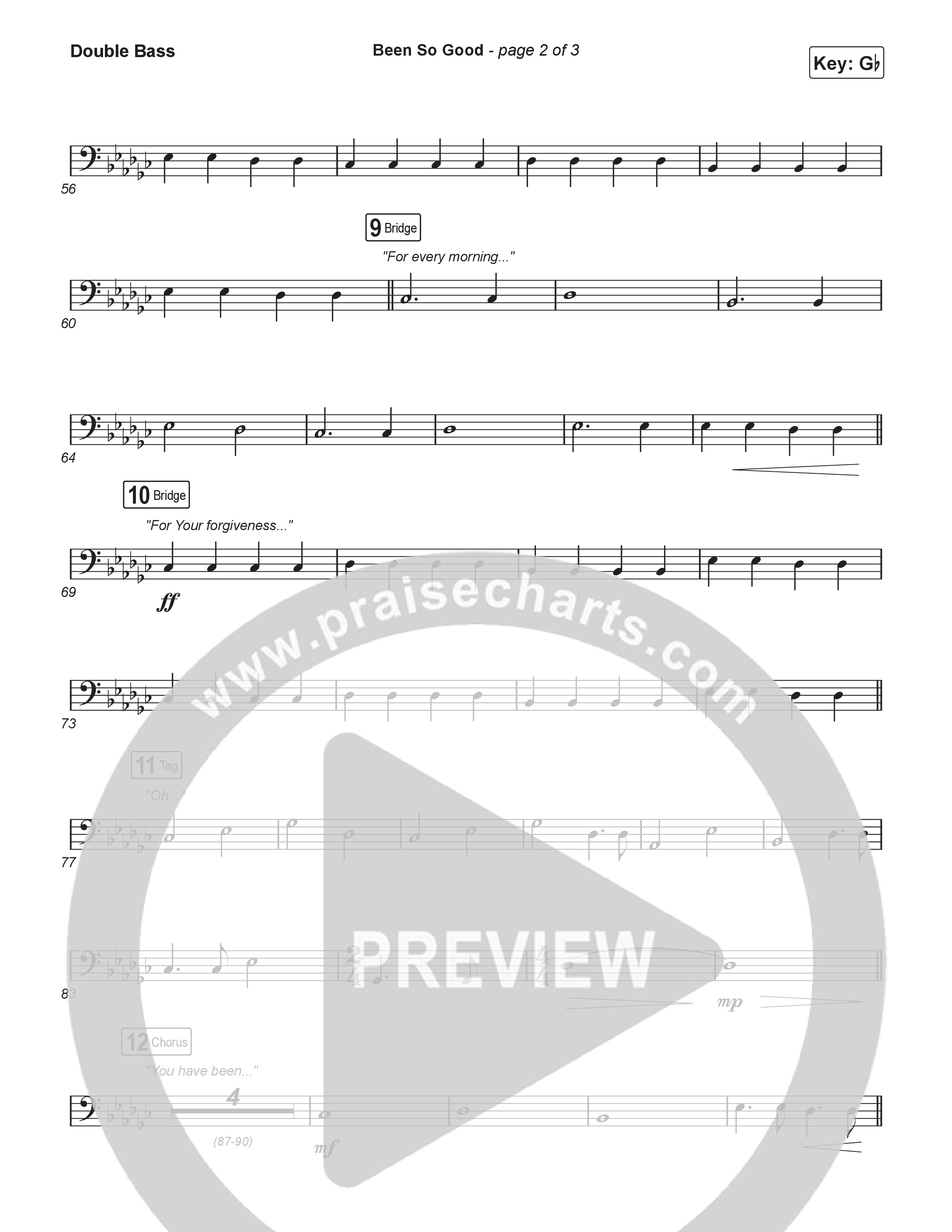 Been So Good (Sing It Now) Double Bass (Elevation Worship / Tiffany Hudson / Arr. Luke Gambill)