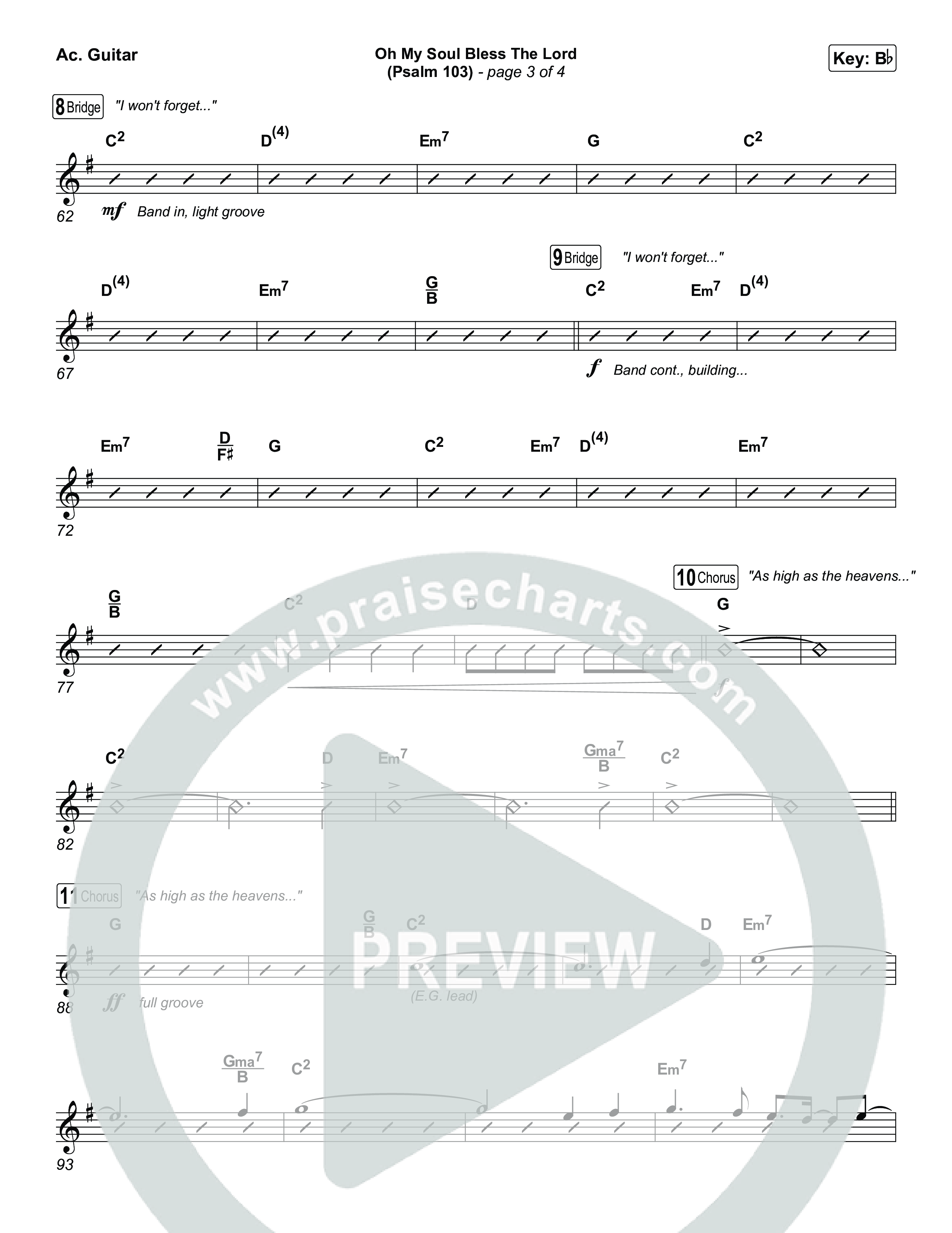 Oh My Soul Bless The Lord (Psalm 103) Acoustic Guitar (The Worship Initiative)