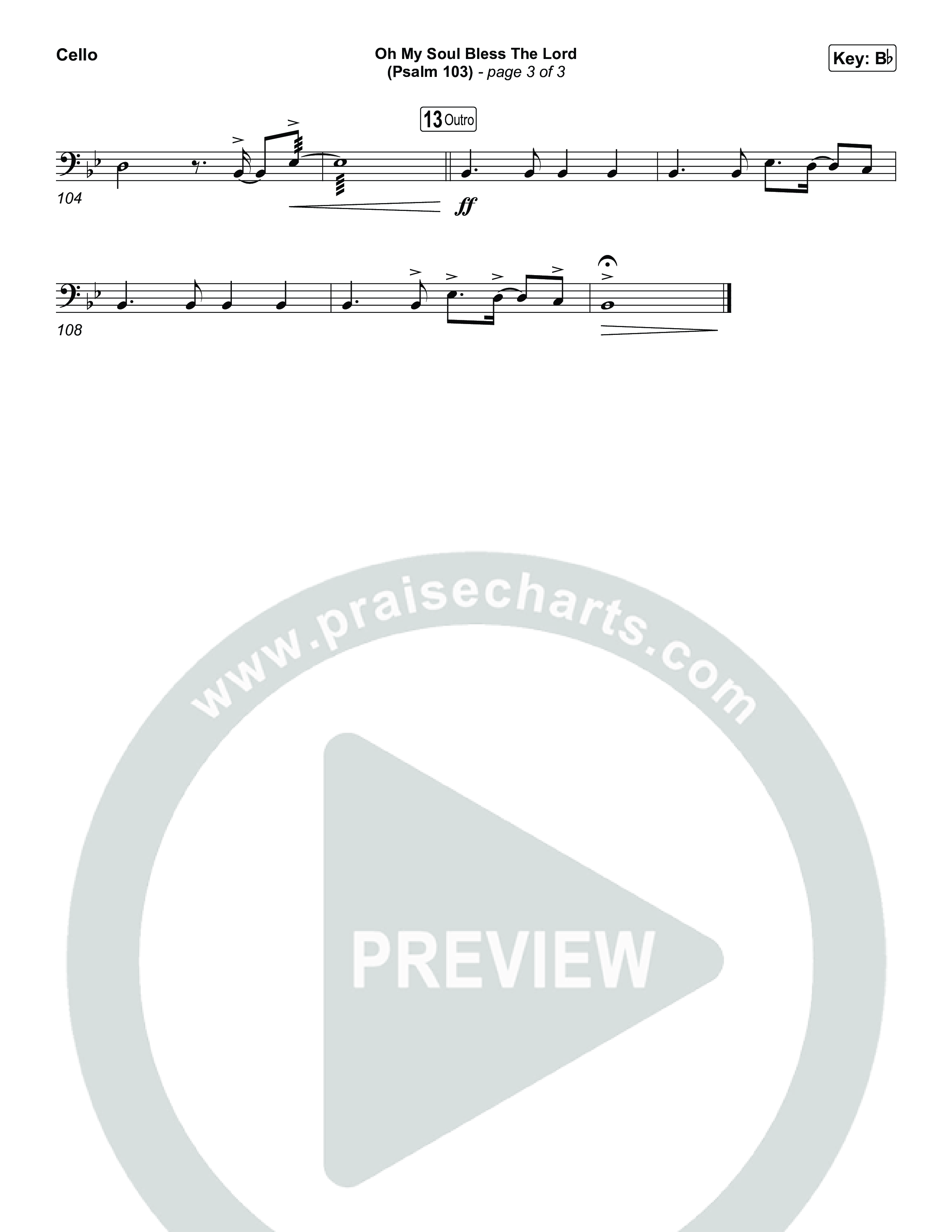 Oh My Soul Bless The Lord (Psalm 103) Cello (The Worship Initiative)