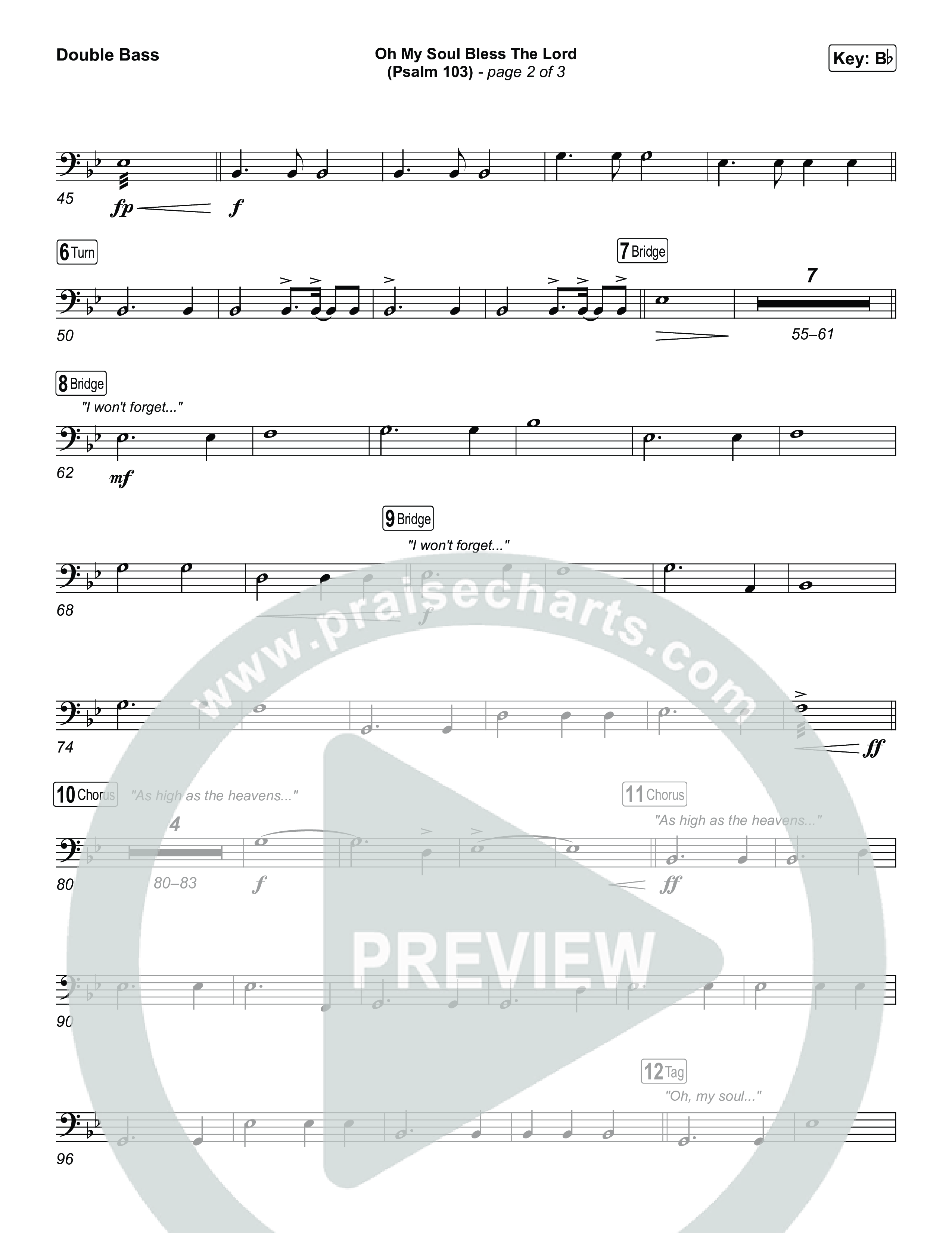 Oh My Soul Bless The Lord (Psalm 103) String Bass (The Worship Initiative)