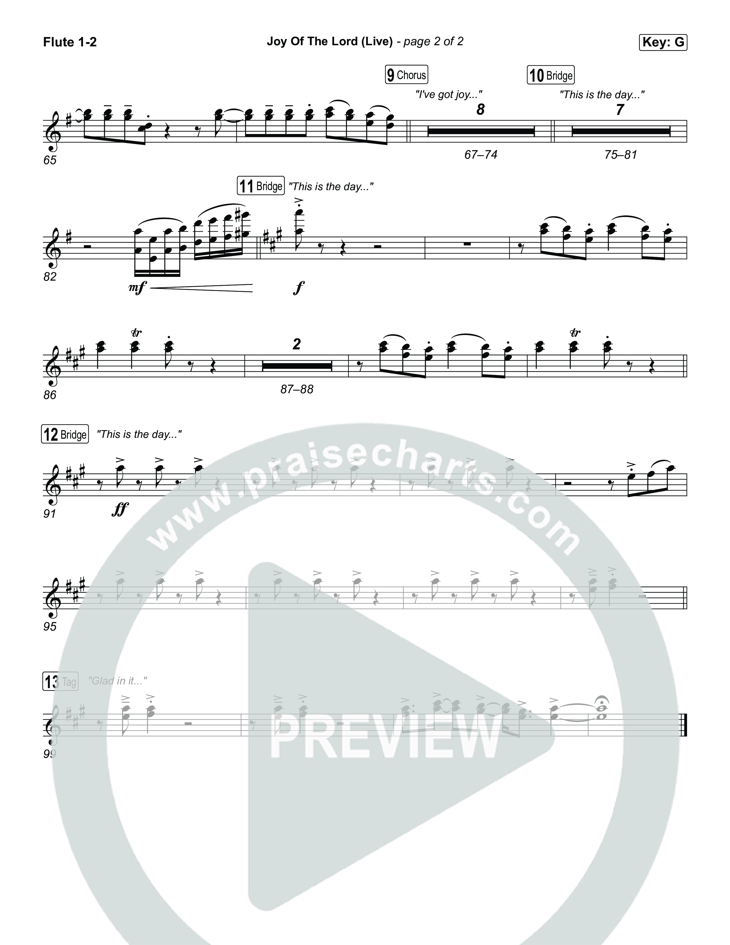 Joy Of The Lord (Live) Wind Pack (Planetshakers)