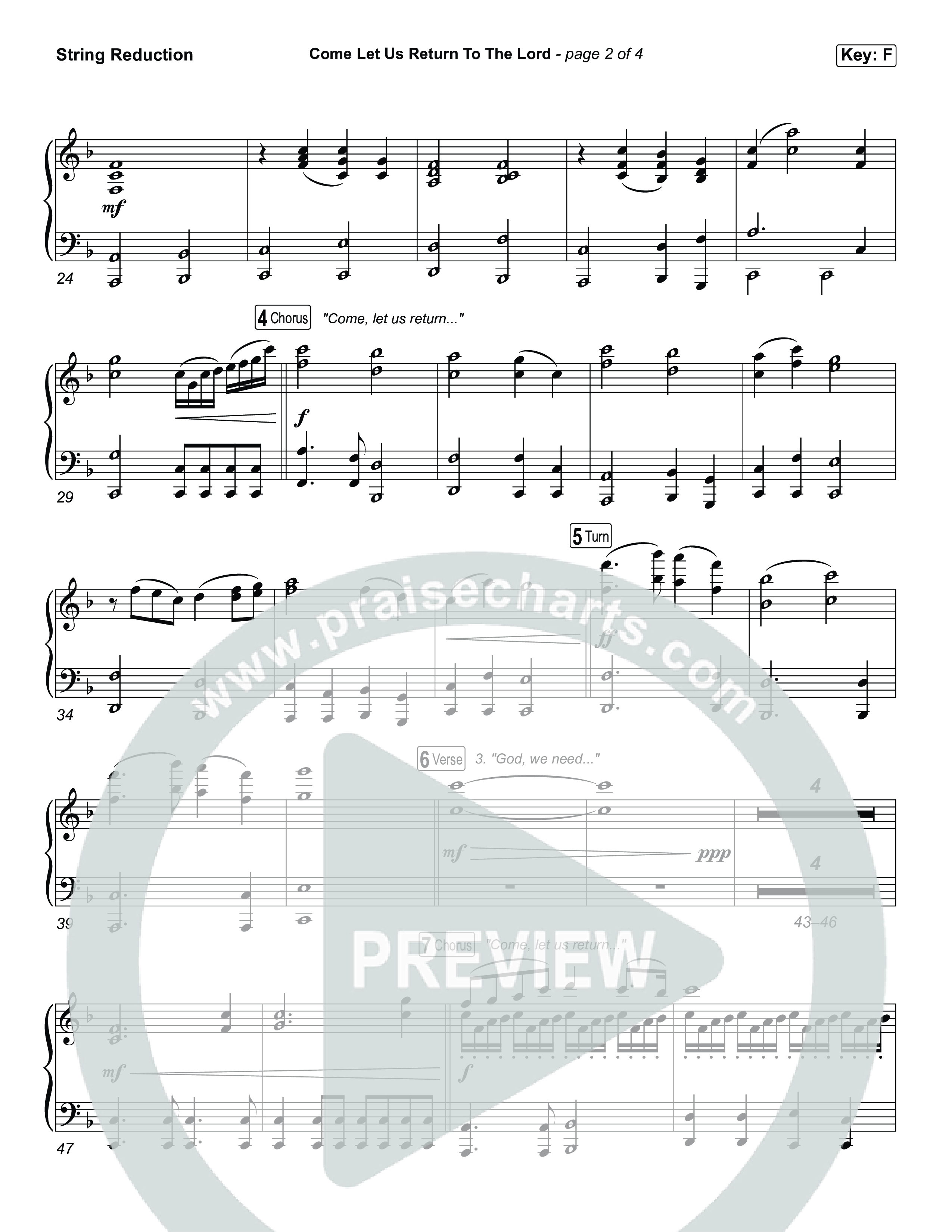 Come Let Us Return To The Lord String Reduction (Matt Papa / Matt Boswell / Cochren & Co)