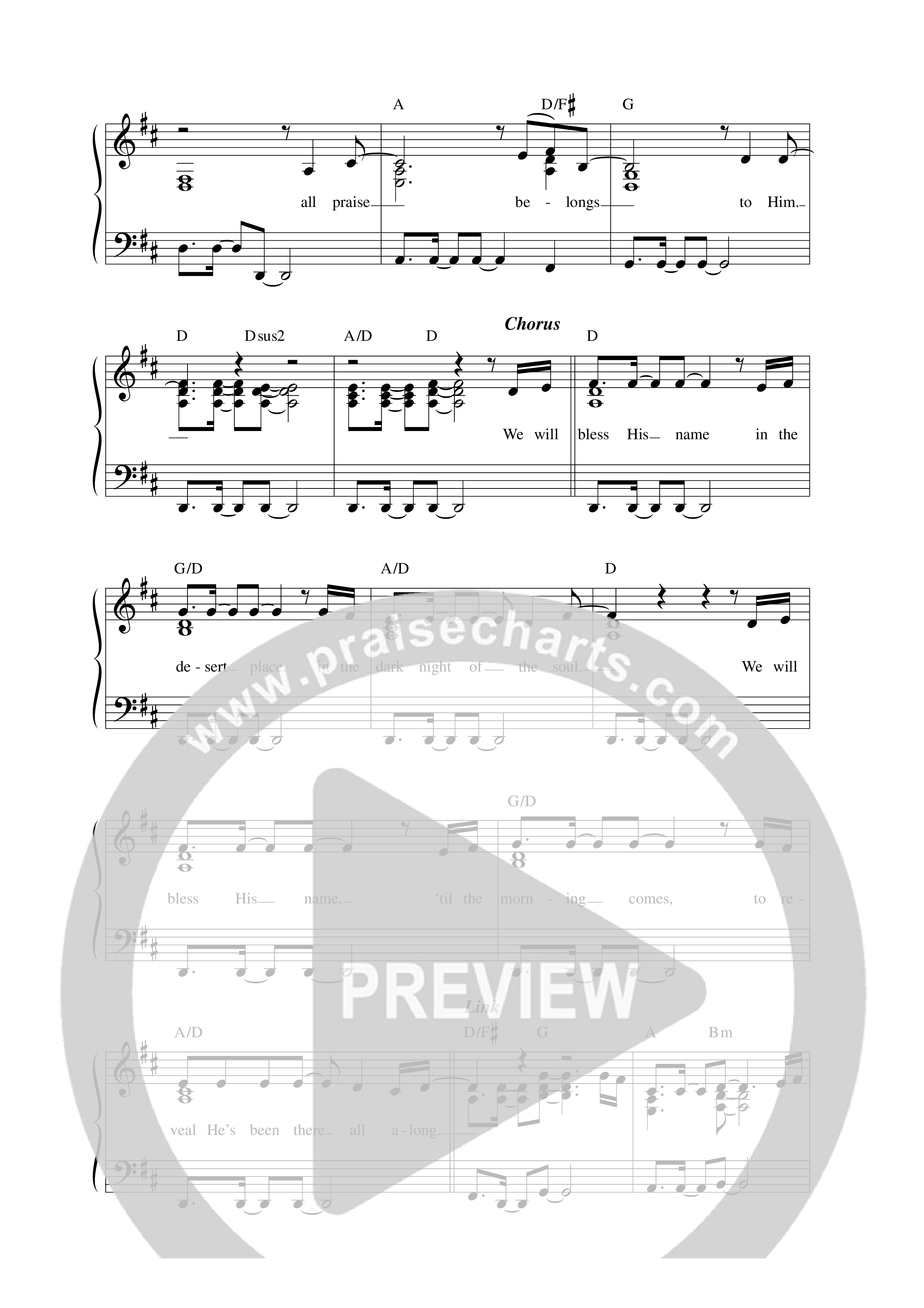All Praise Belongs (Live) Lead Sheet Melody (Lucy Grimble)