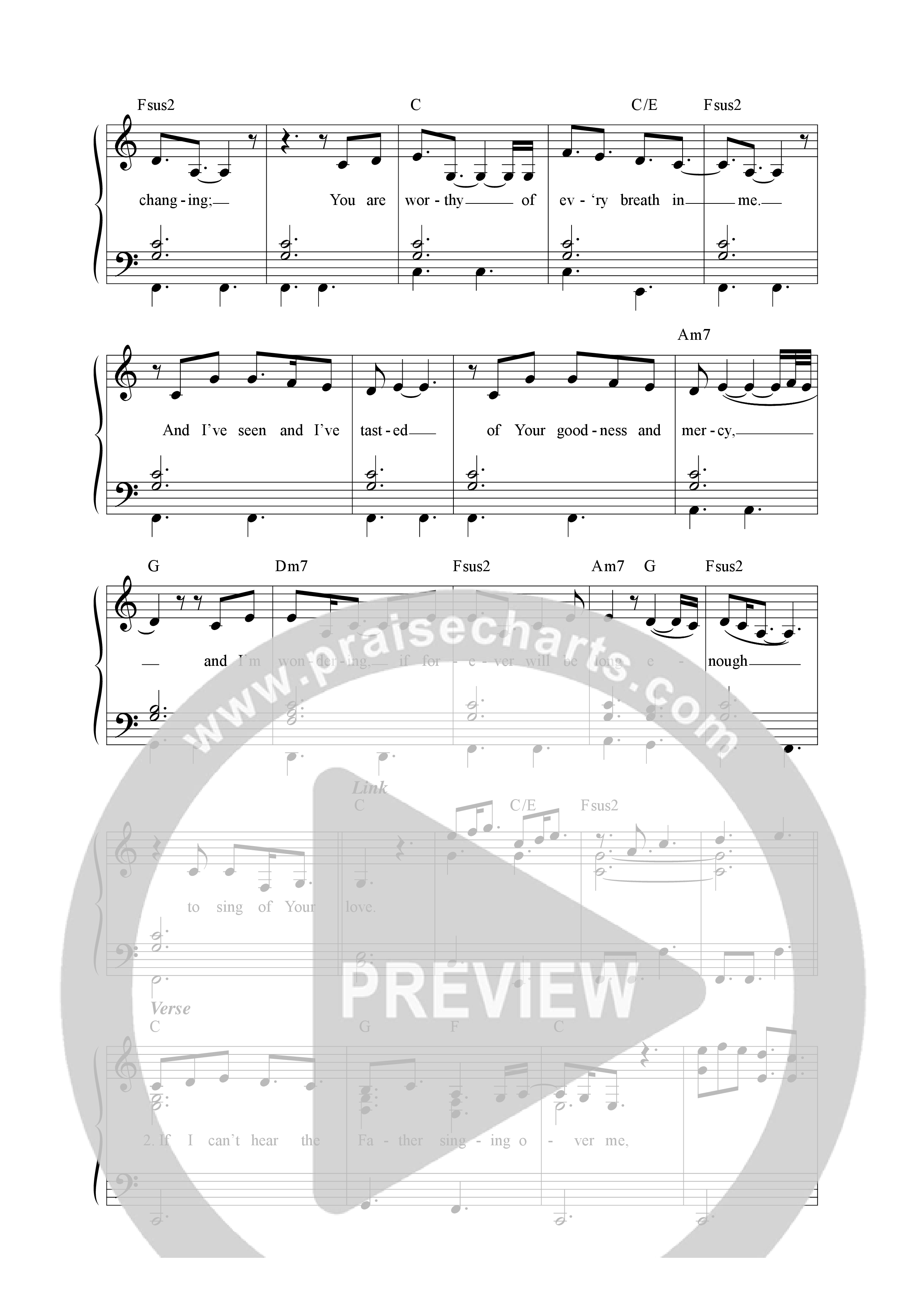 Sing Of Your Love (Live) Lead Sheet Melody (Lucy Grimble / Richard Moses / Esther Cole)
