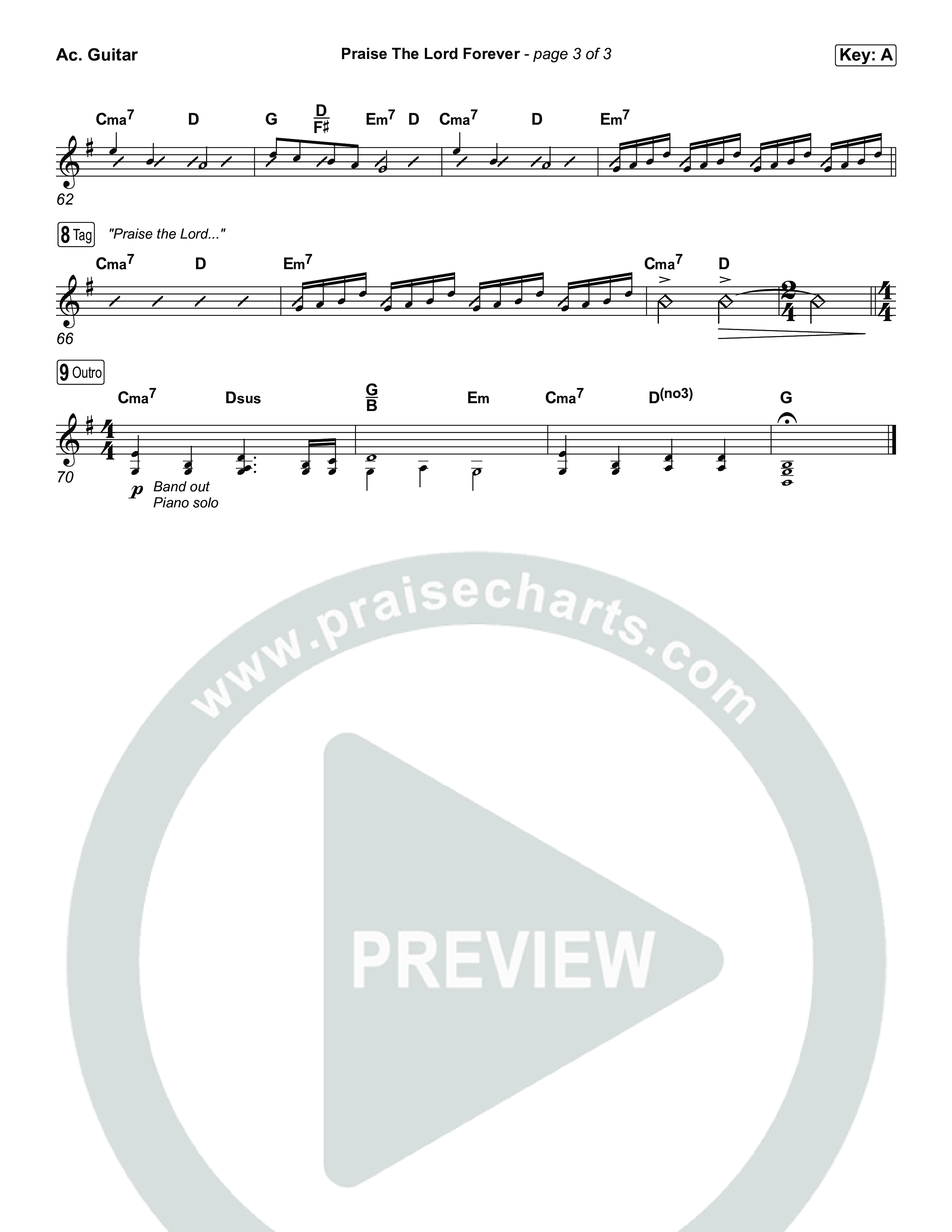 Praise The Lord Forever Acoustic Guitar (Pat Barrett)