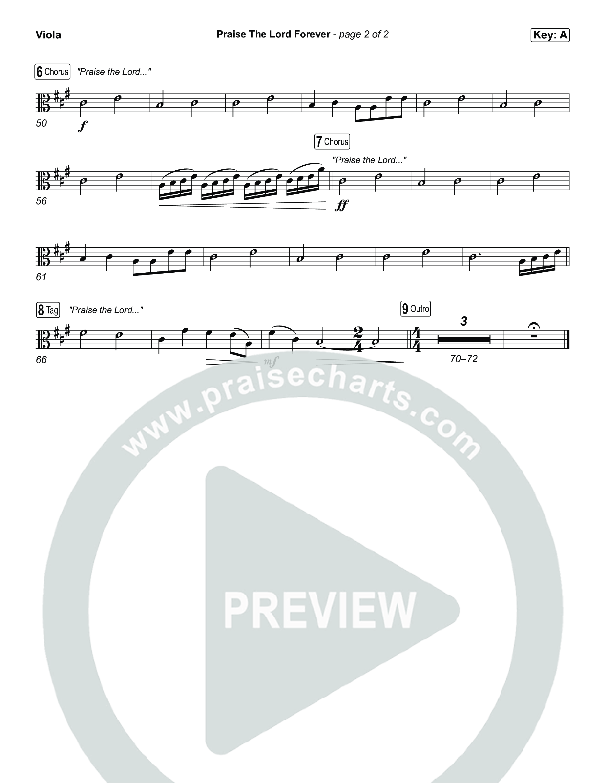 Praise The Lord Forever Viola (Pat Barrett)