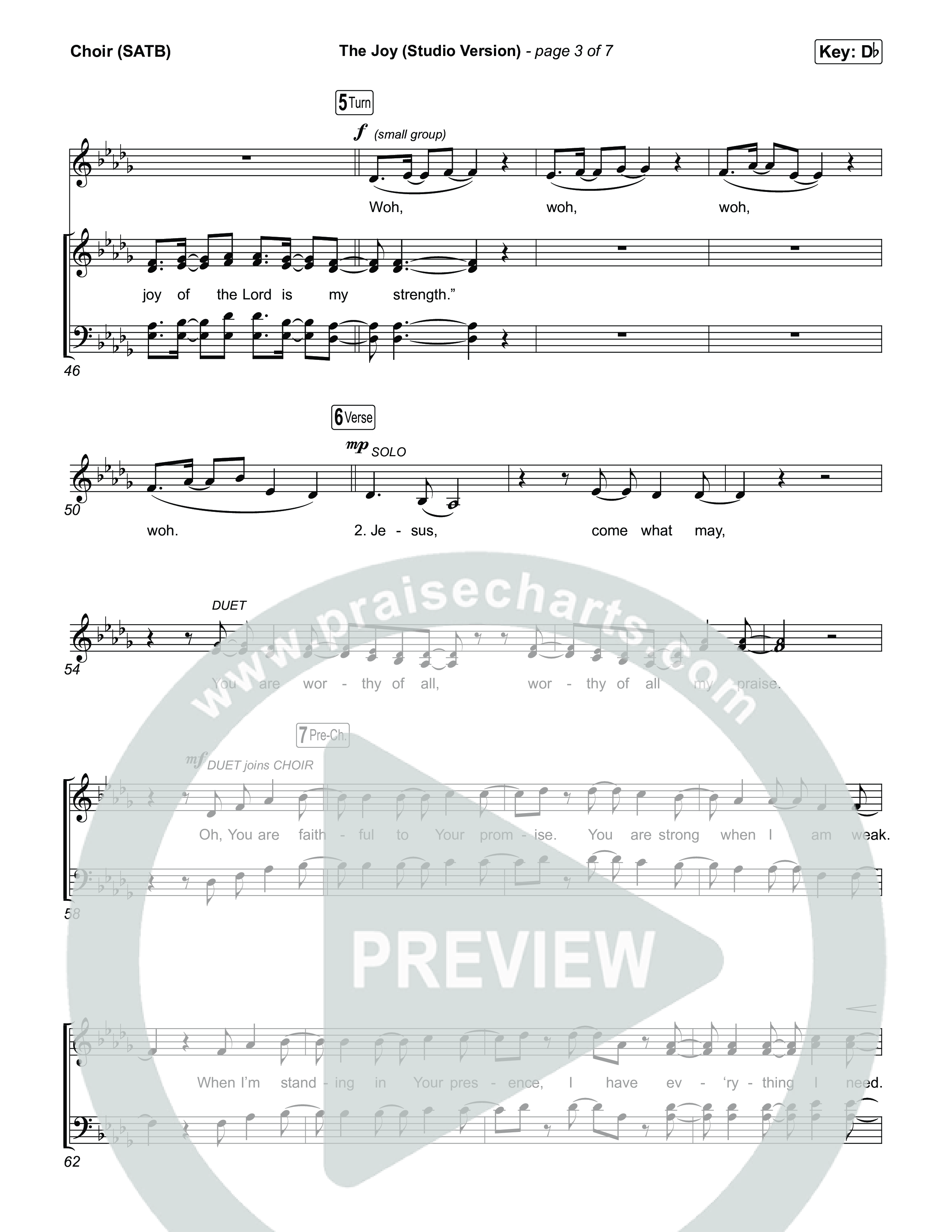 The Joy (Studio) Choir Sheet (SATB) (The Belonging Co / David Dennis / Shantrice Laura / Andrew Holt)