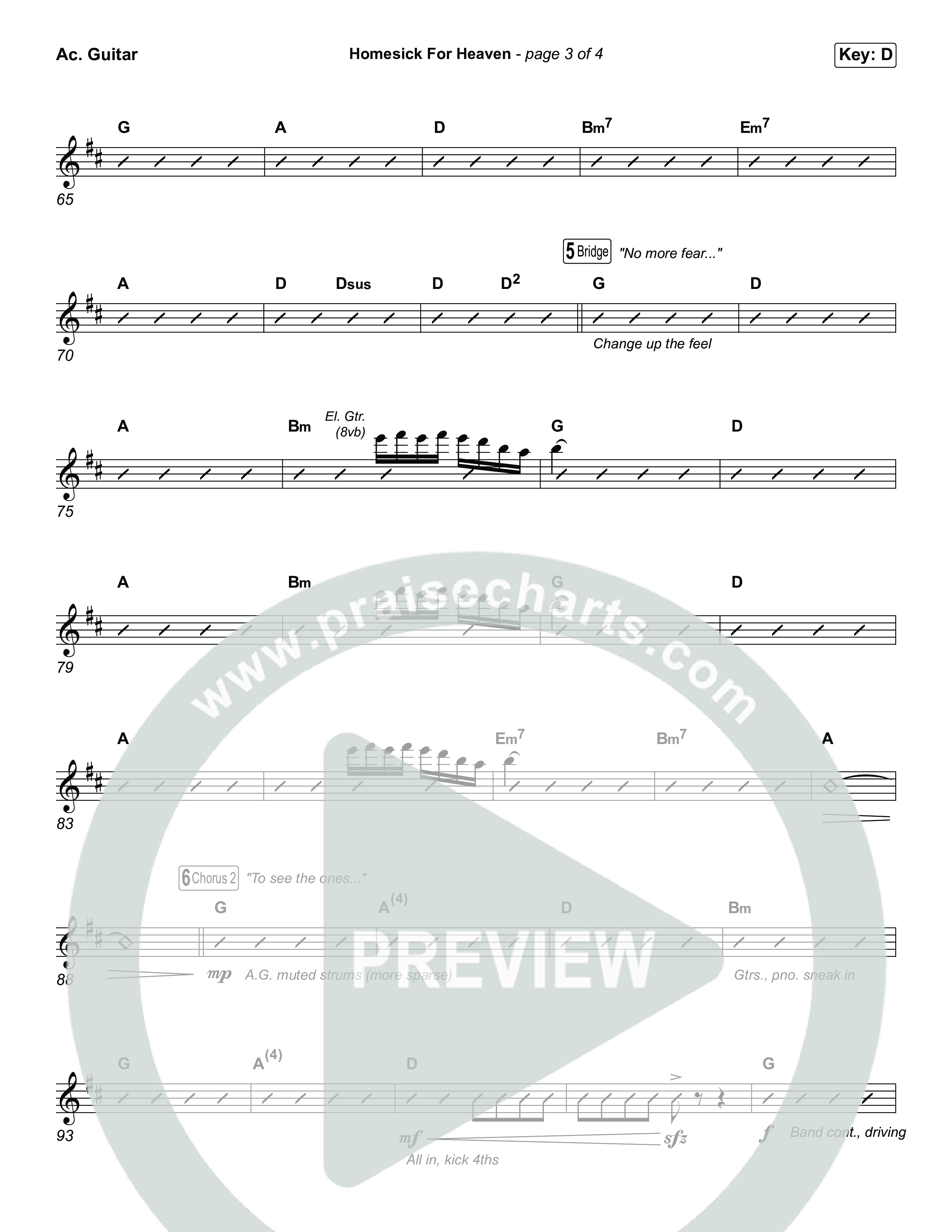 Homesick For Heaven (Choral Anthem SATB) Acoustic Guitar (Phil Wickham / Arr. Luke Gambill)