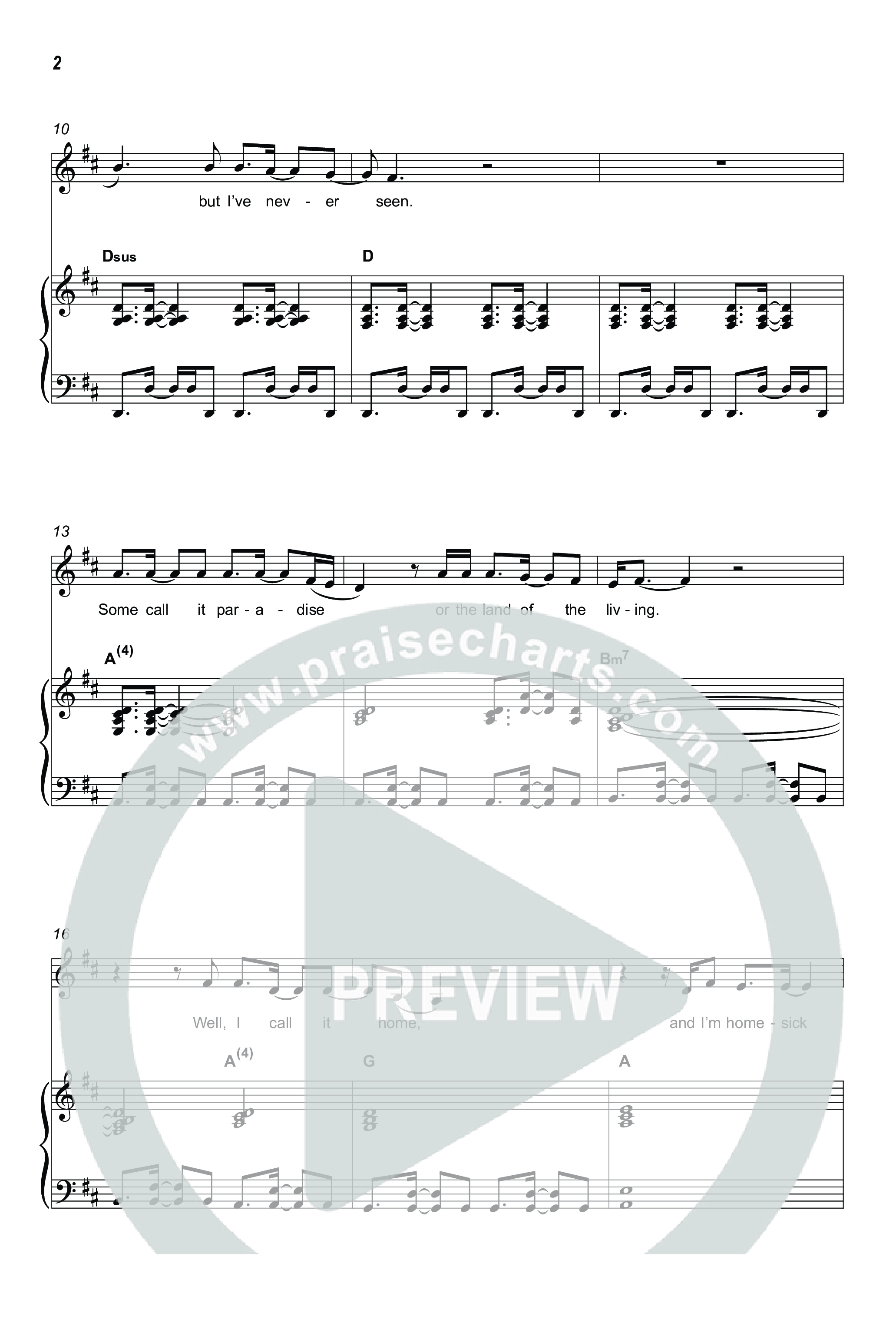 Homesick For Heaven (Choral Anthem SATB) Octavo (SATB & Pno) (Phil Wickham / Arr. Luke Gambill)