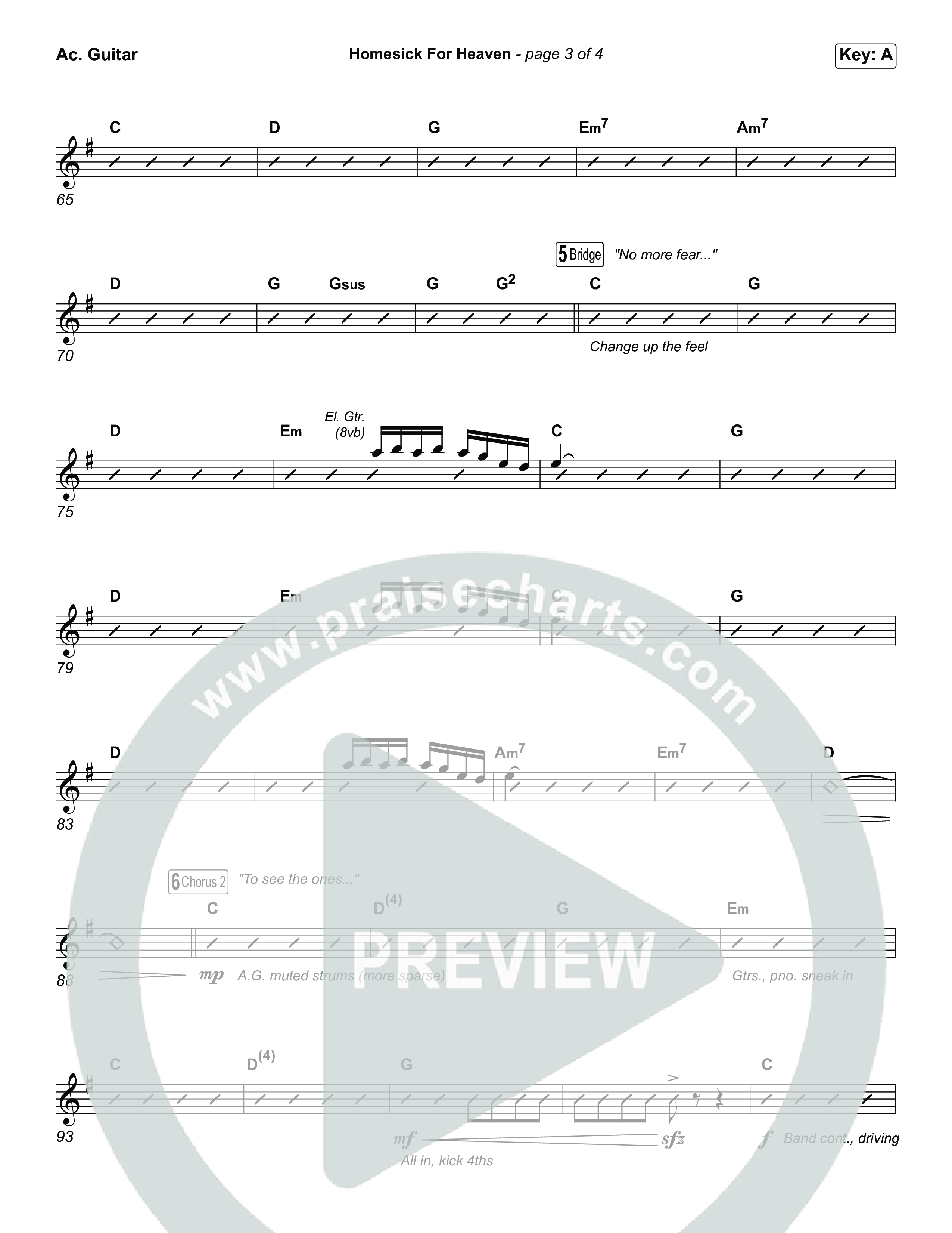 Homesick For Heaven (Worship Choir/SAB) Acoustic Guitar (Phil Wickham / Arr. Luke Gambill)