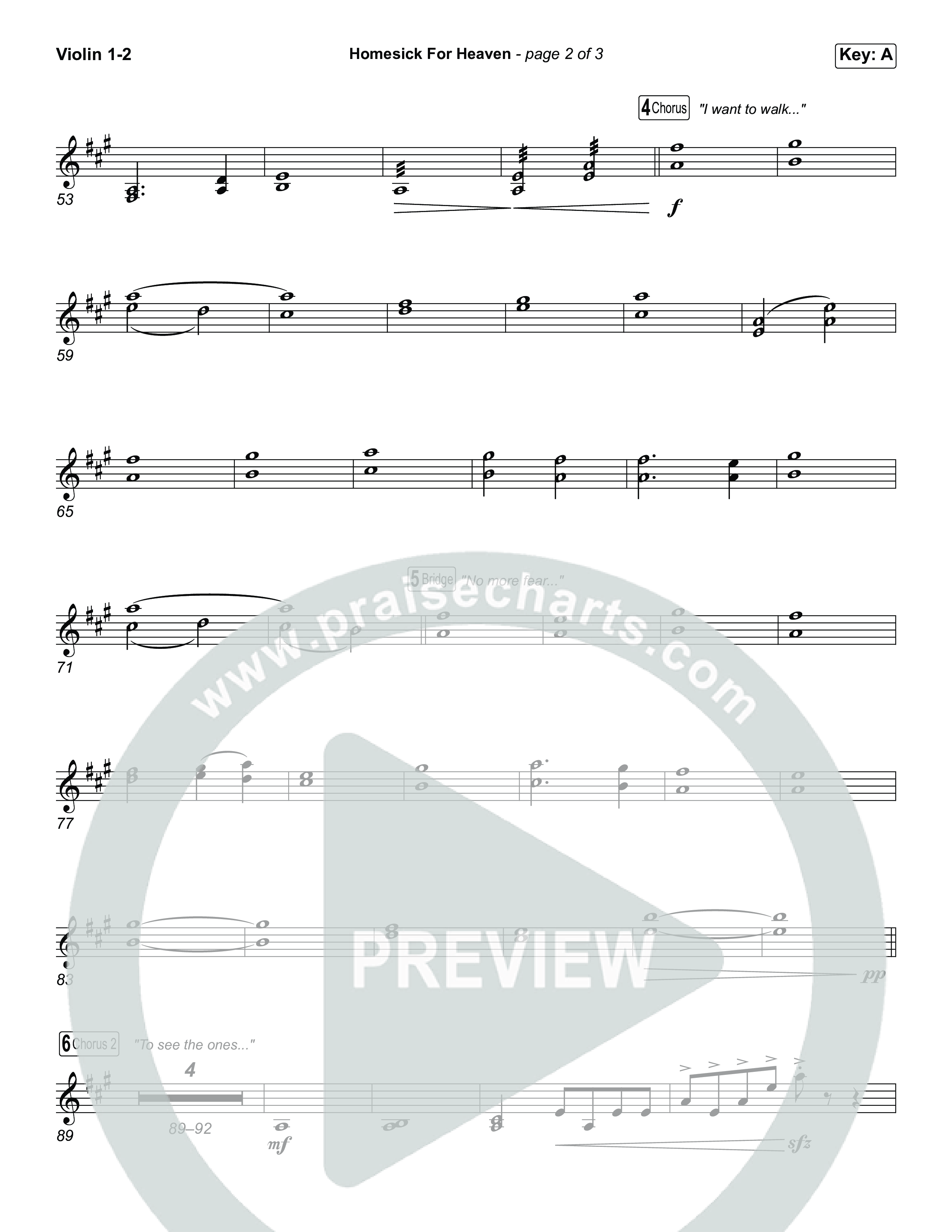 Homesick For Heaven (Unison/2-Part) String Pack (Phil Wickham / Arr. Luke Gambill)