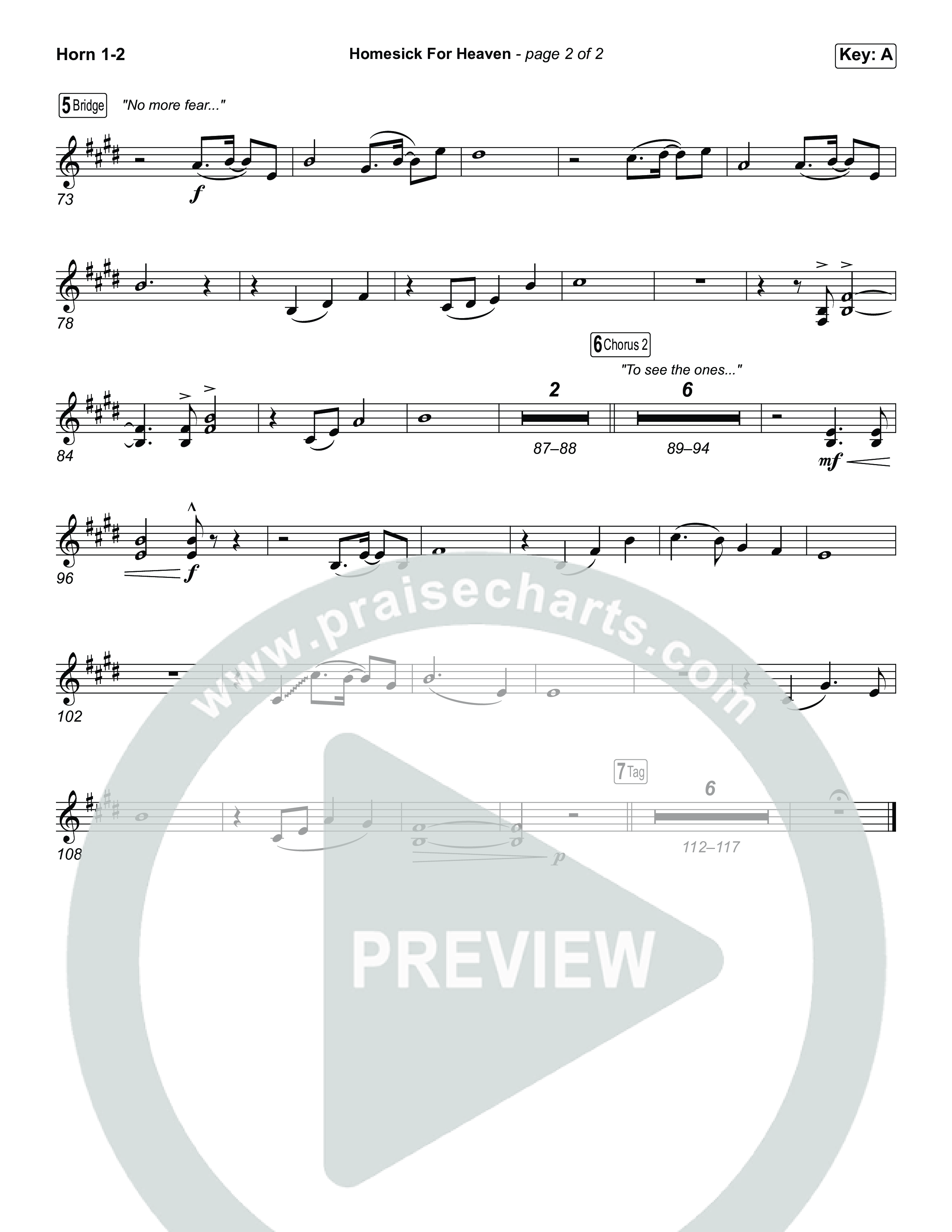 Homesick For Heaven (Sing It Now) French Horn 1/2 (Phil Wickham / Arr. Luke Gambill)