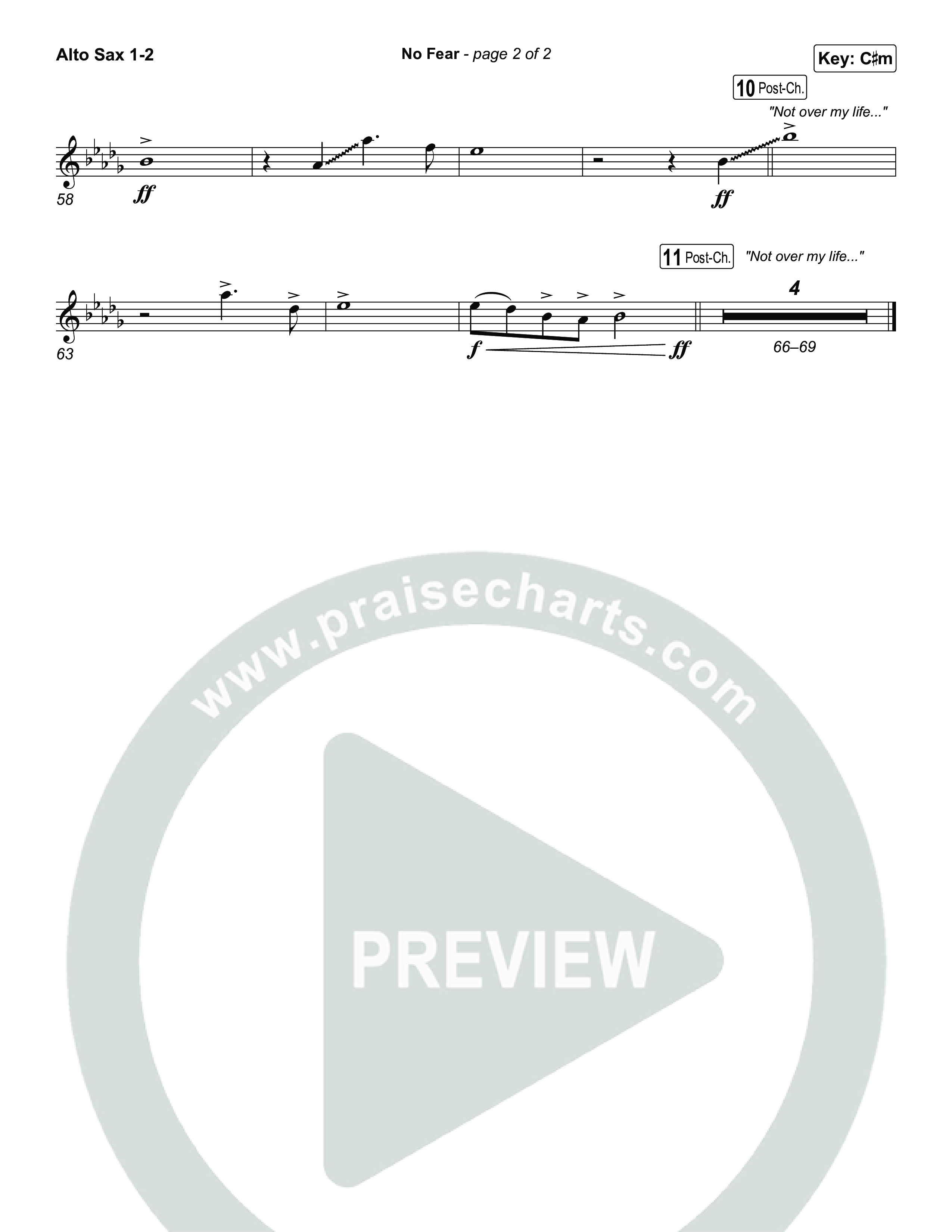 No Fear Alto Sax 1,2 (Jon Reddick)