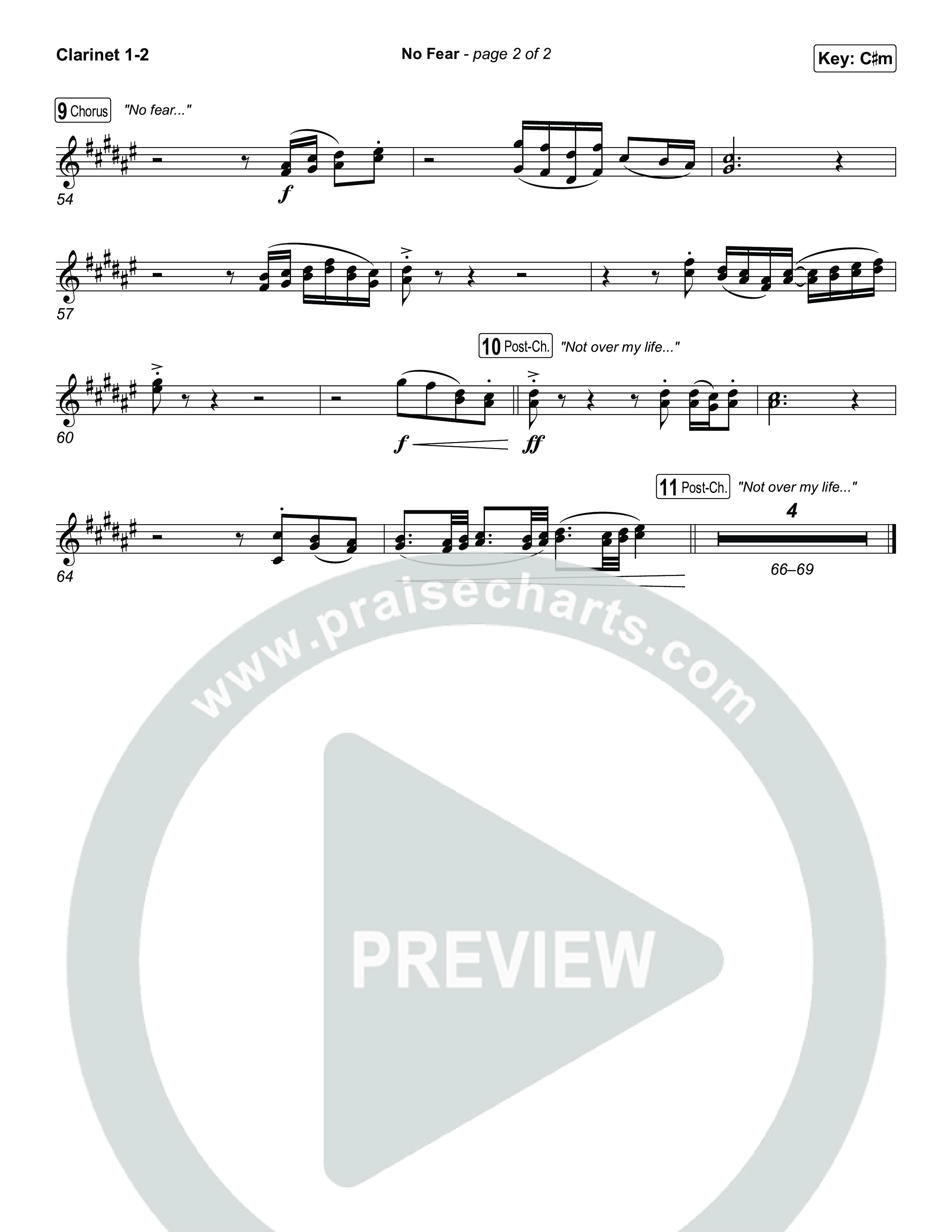 No Fear Clarinet 1/2 (Jon Reddick)