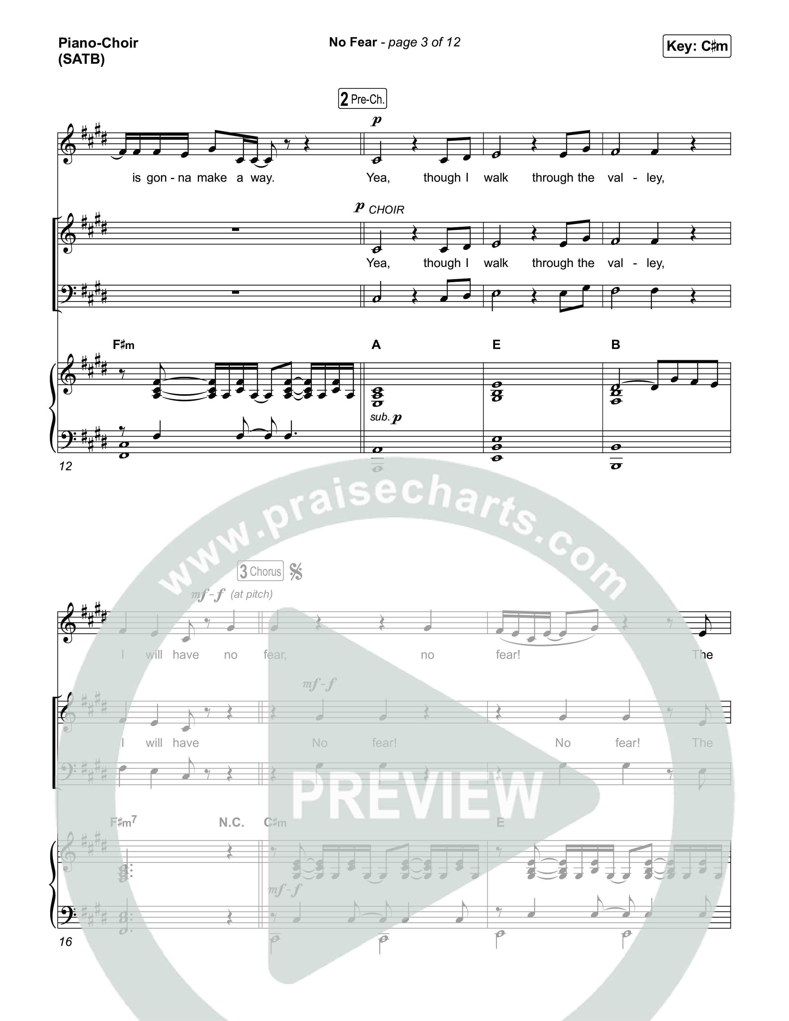 No Fear Piano/Vocal Pack (Jon Reddick)