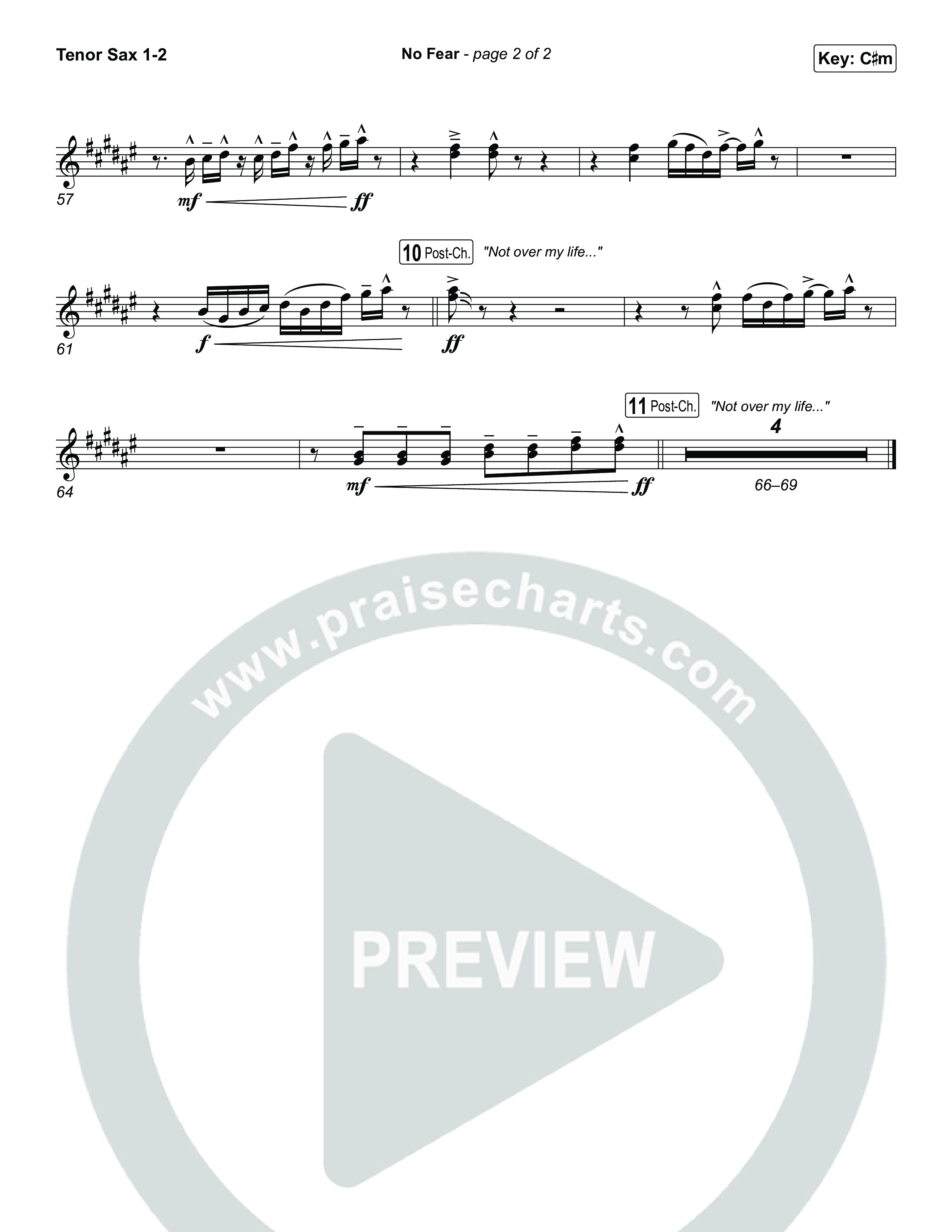 No Fear Tenor Sax 1,2 (Jon Reddick)