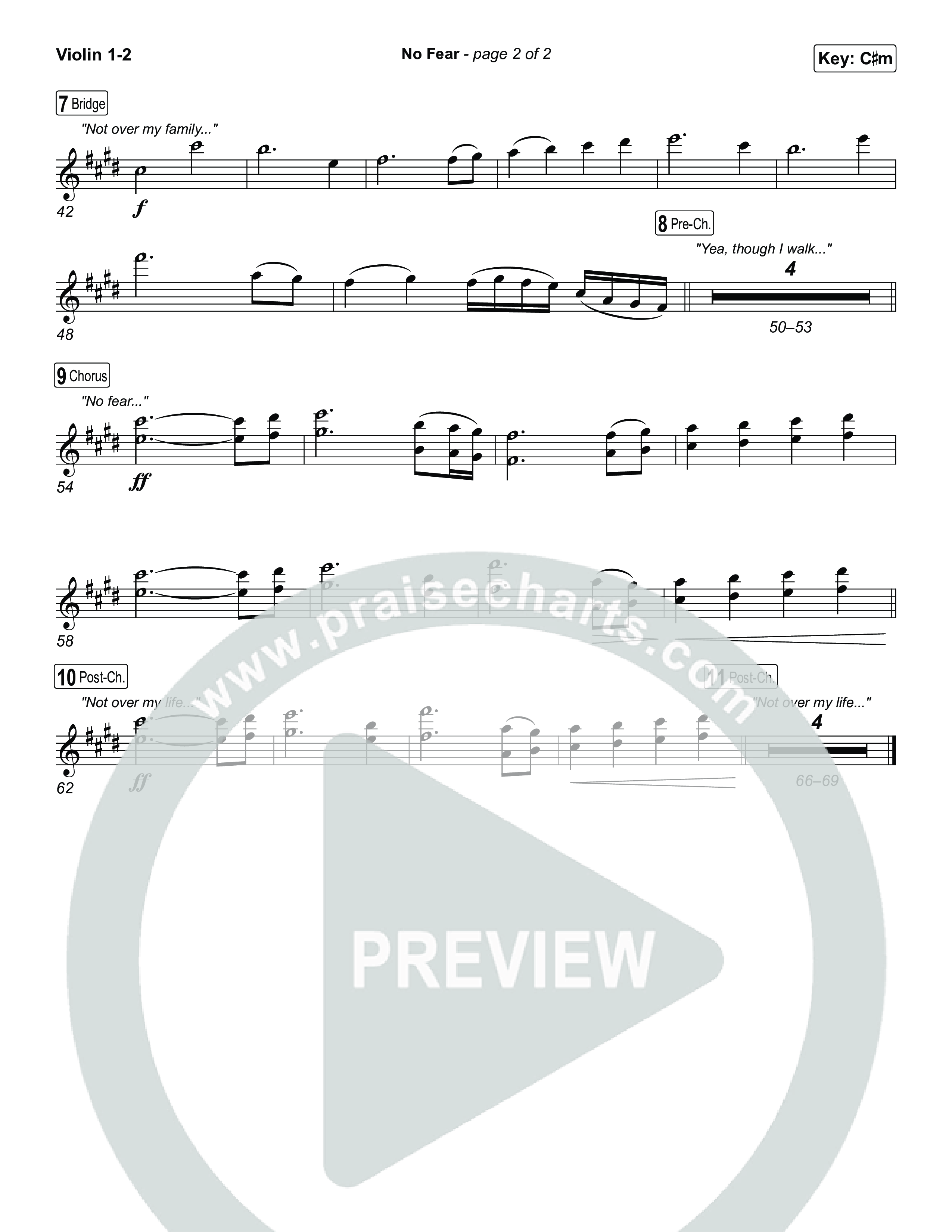 No Fear Violin 1,2 (Jon Reddick)