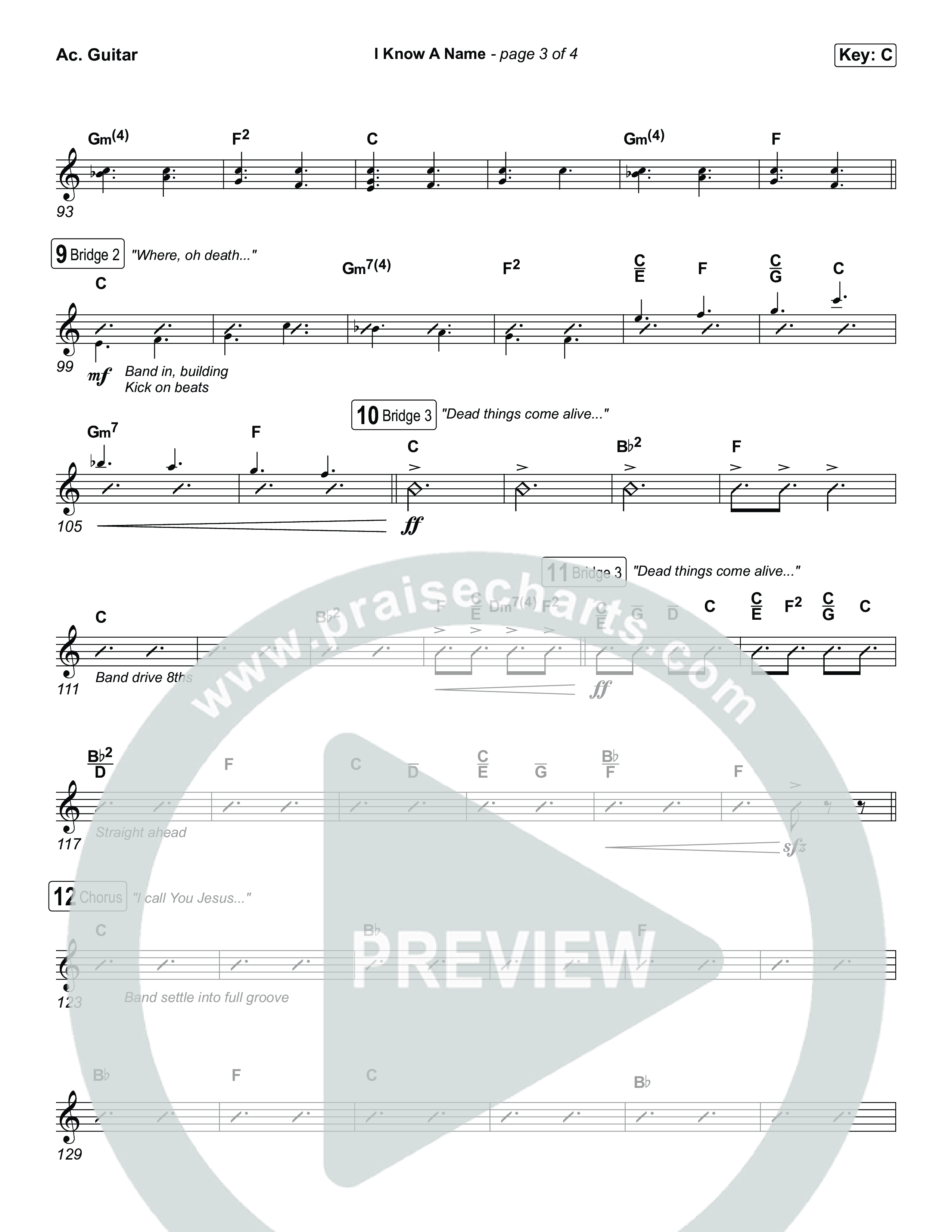 I Know A Name Acoustic Guitar (Brandon Lake / CeCe Winans)