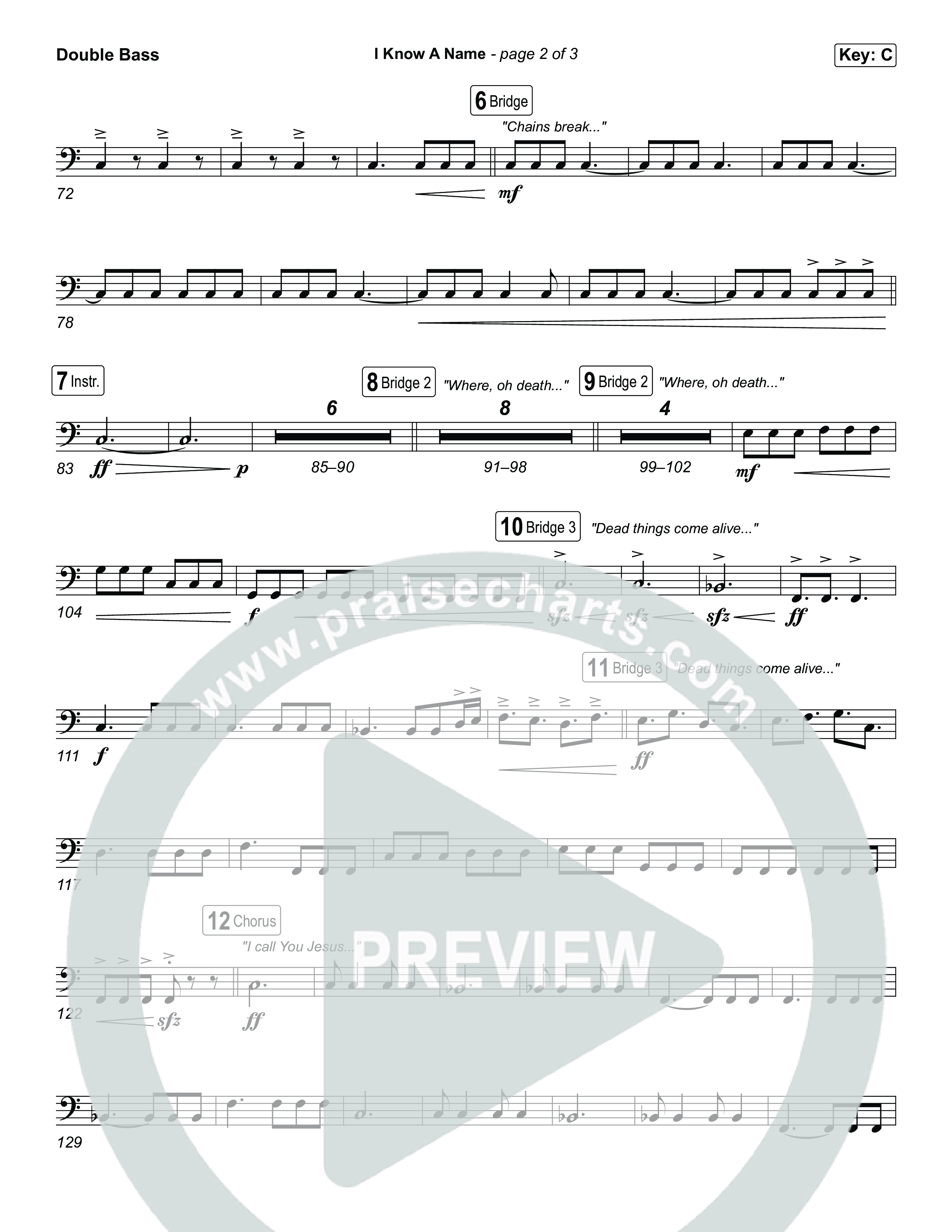 I Know A Name String Bass (Brandon Lake / CeCe Winans)