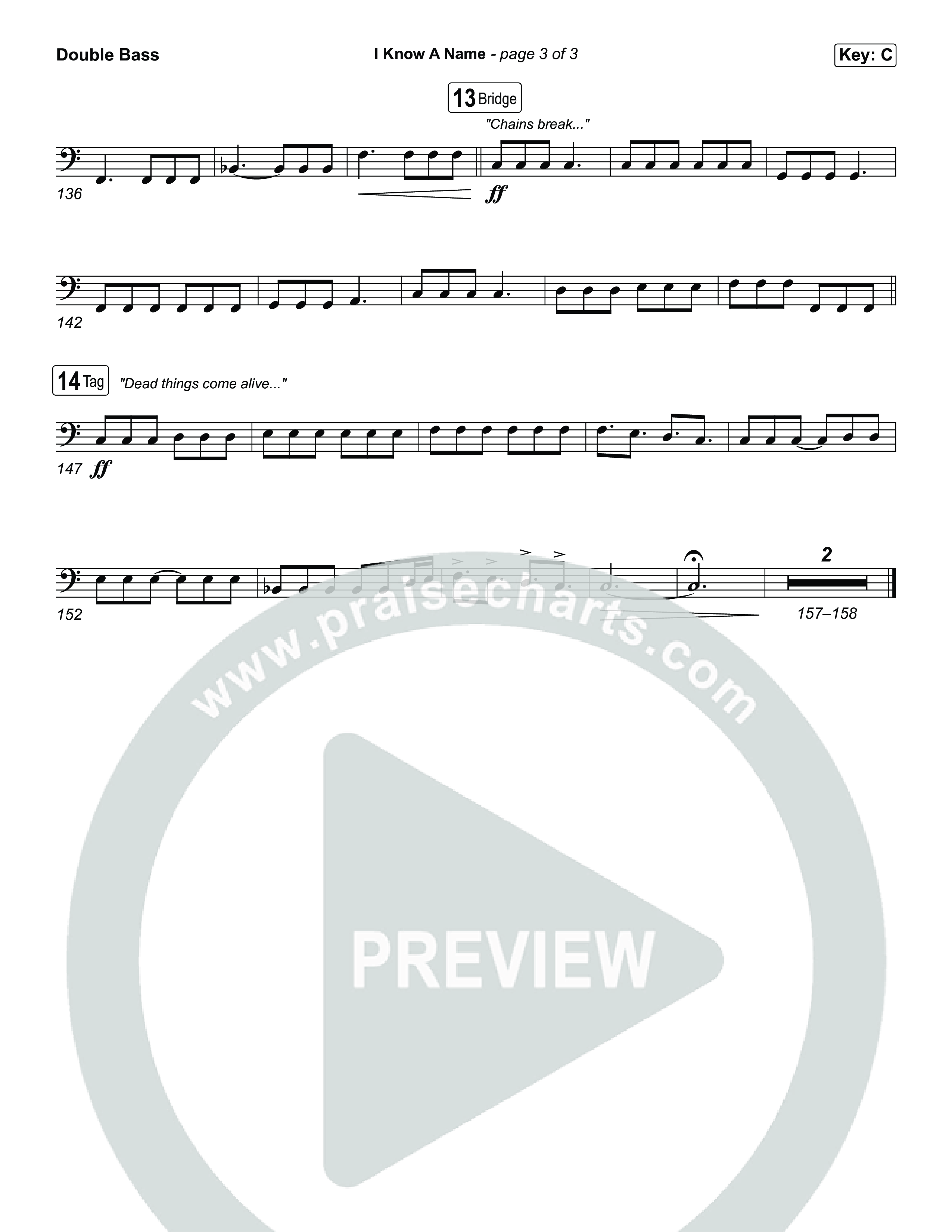 I Know A Name String Bass (Brandon Lake / CeCe Winans)