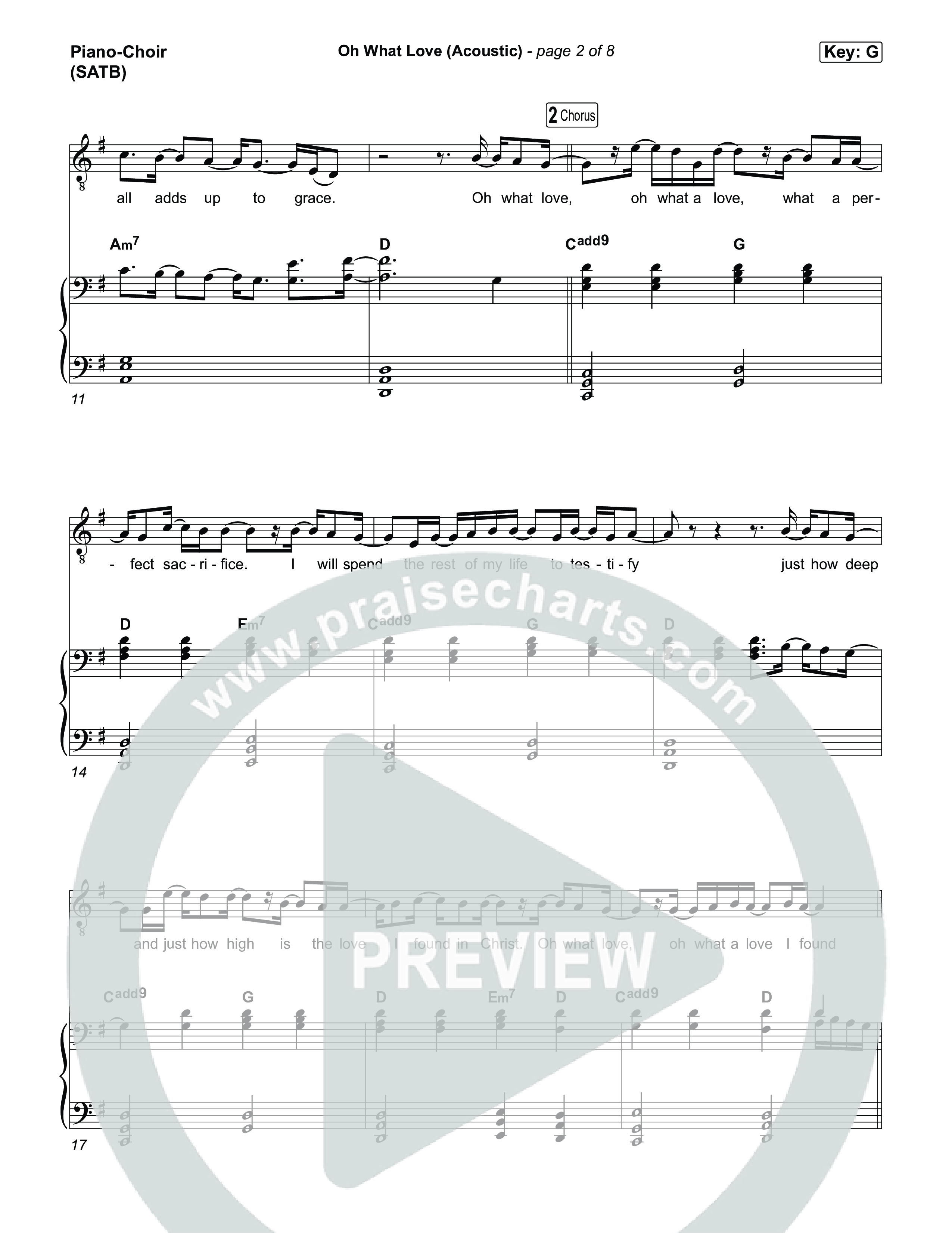 Oh What Love (Acoustic) Piano/Vocal (SATB) (The McClures)