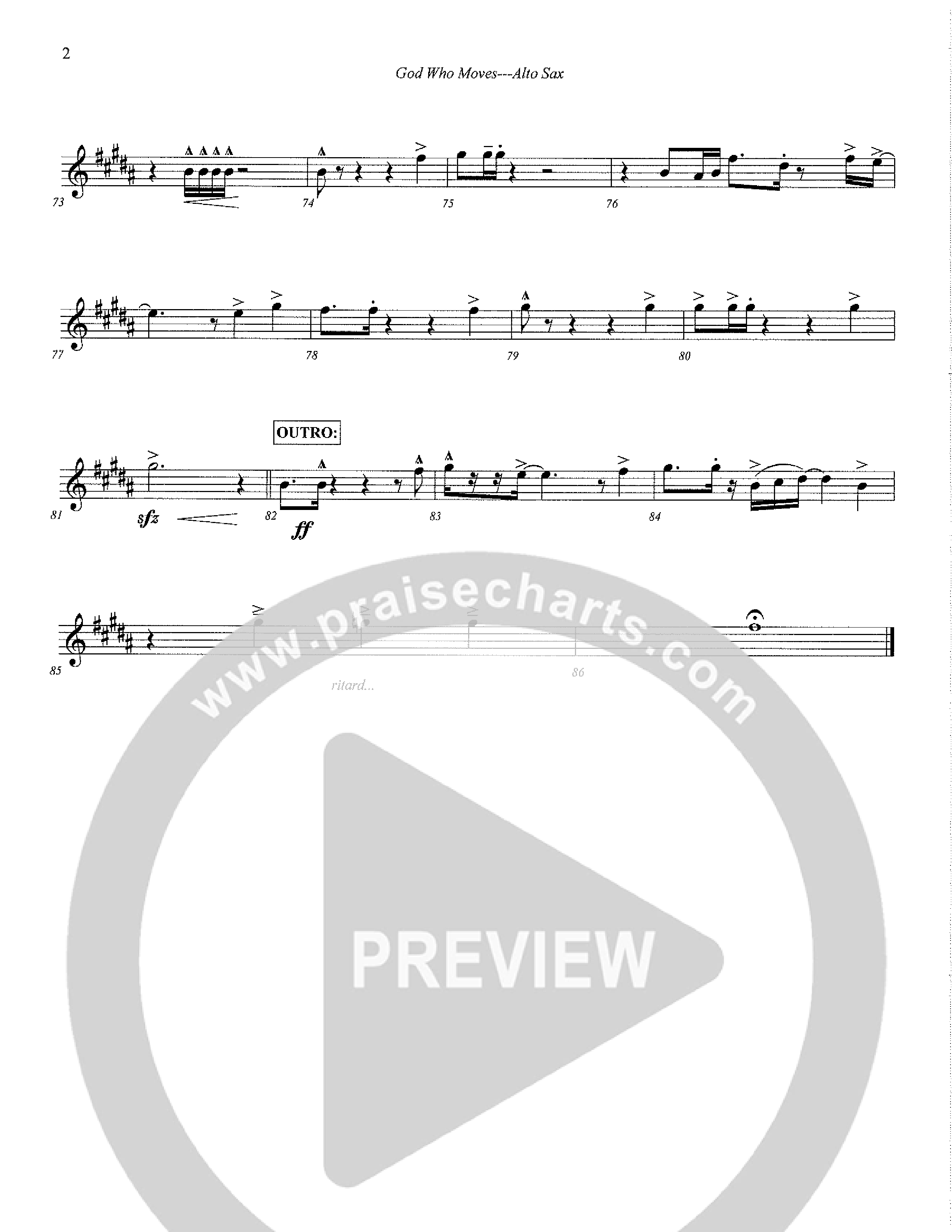 God Who Moves Alto Sax (Central Collective / Orch. David Culberson)