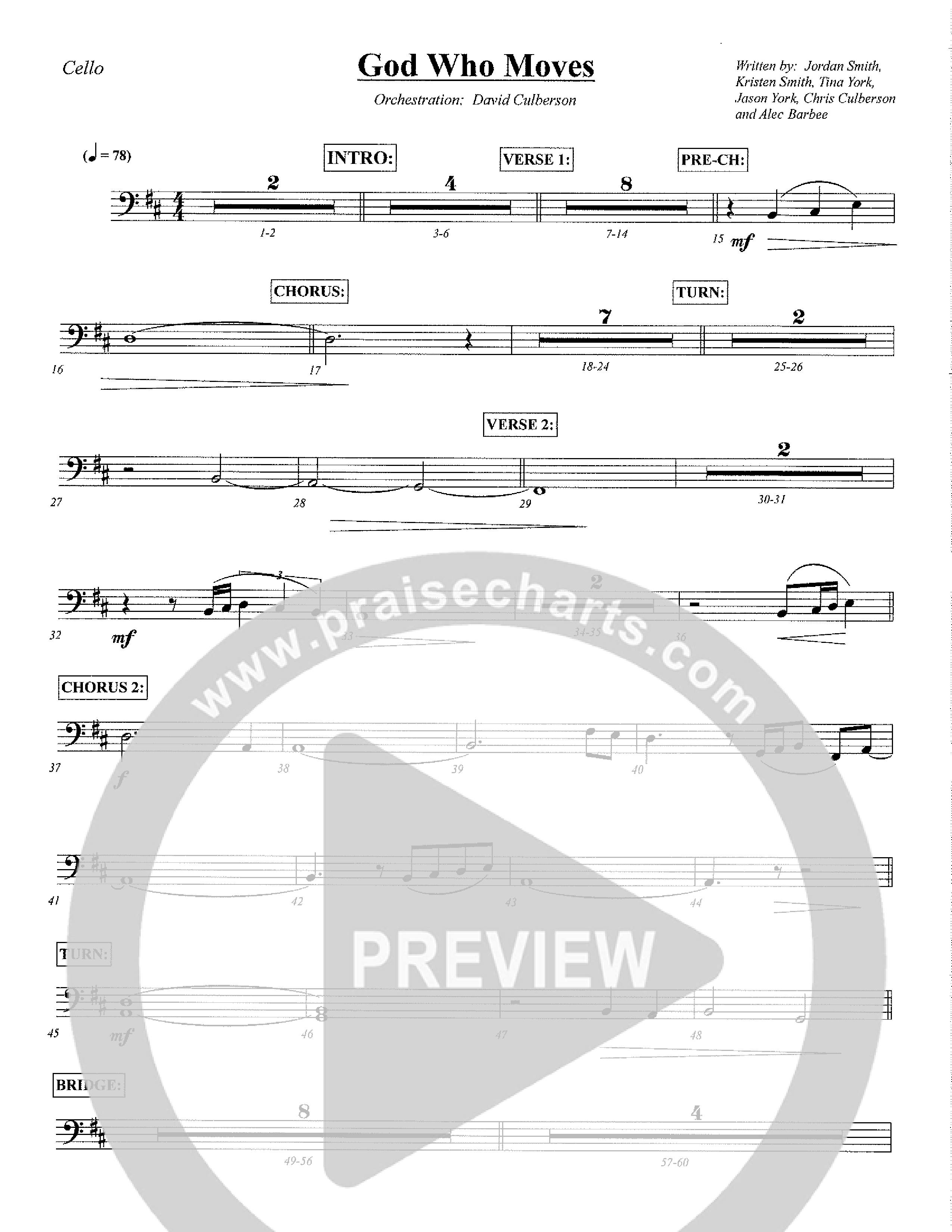 God Who Moves Cello (Central Collective / Orch. David Culberson)