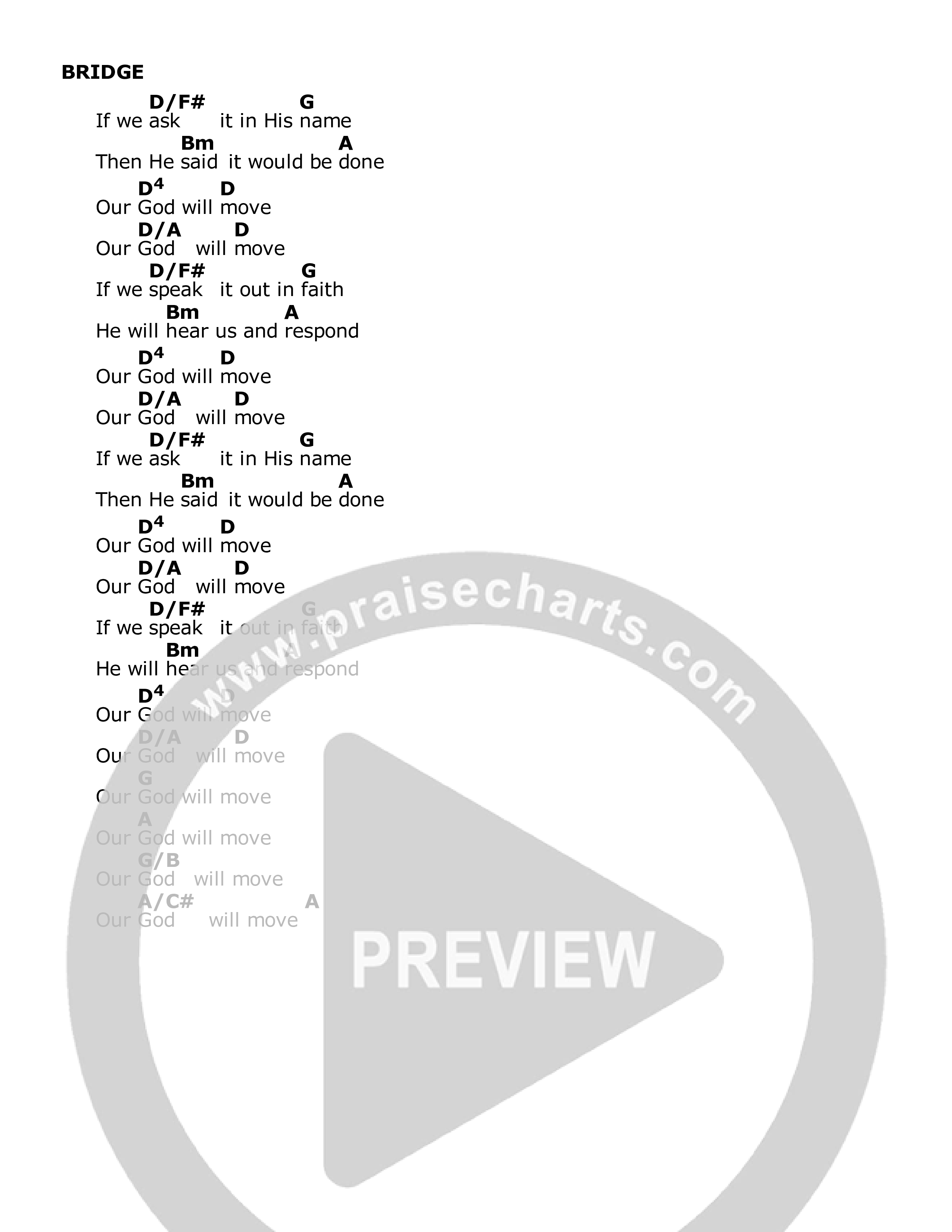 God Who Moves Chord Chart (Central Collective / Orch. David Culberson)