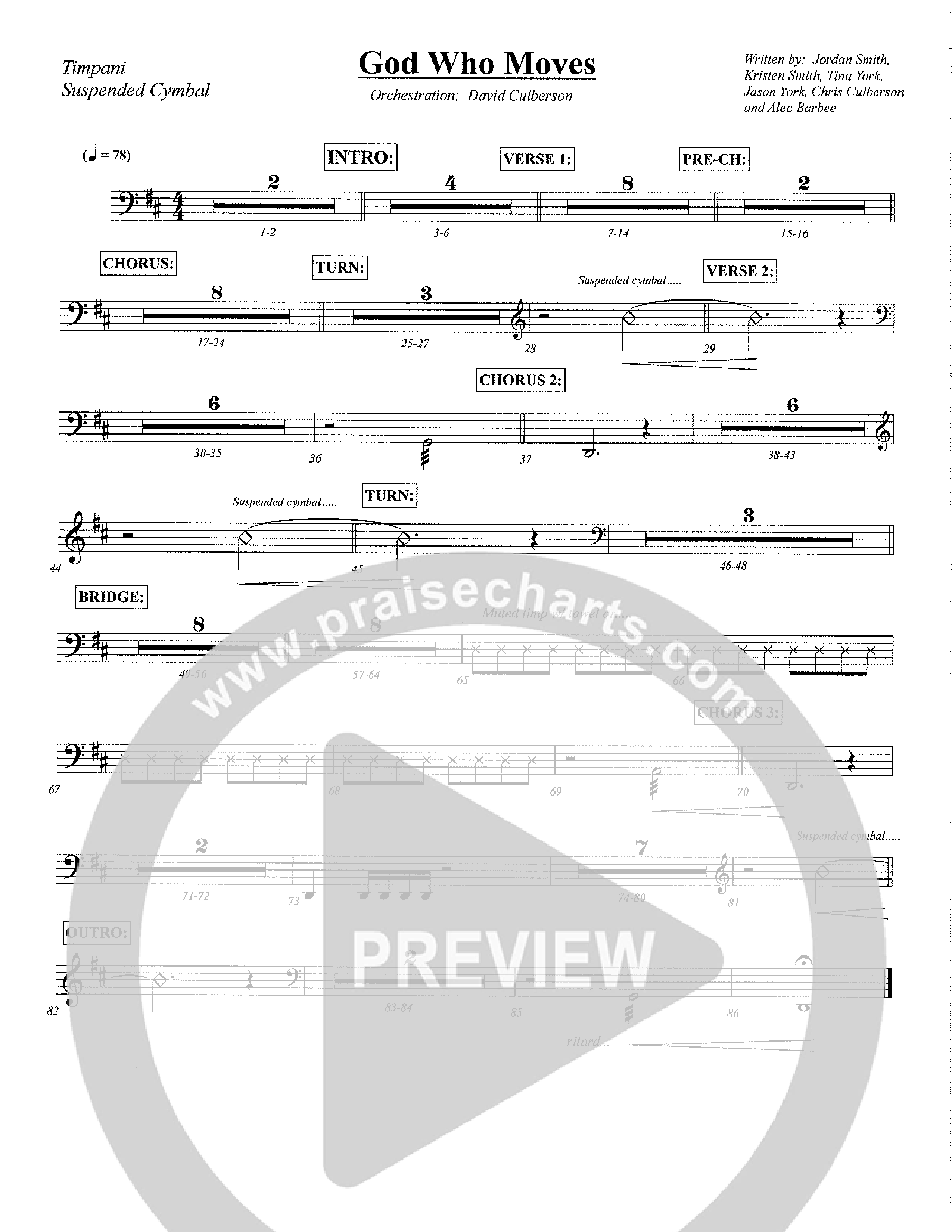 God Who Moves Percussion (Central Collective / Orch. David Culberson)