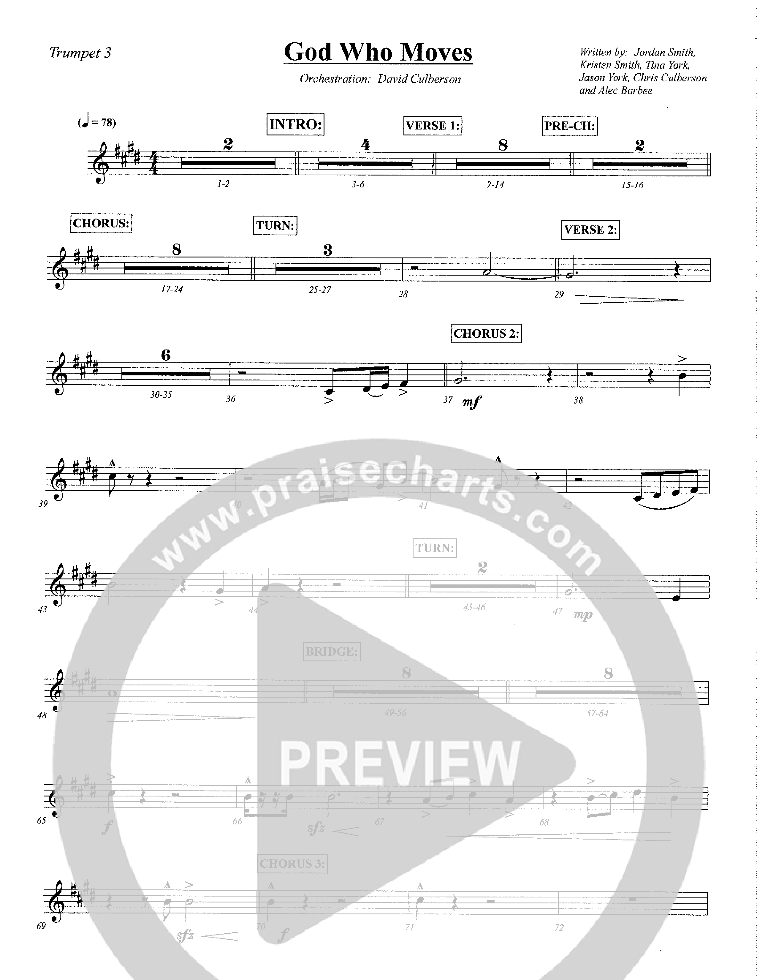 God Who Moves Trumpet 3 (Central Collective / Orch. David Culberson)