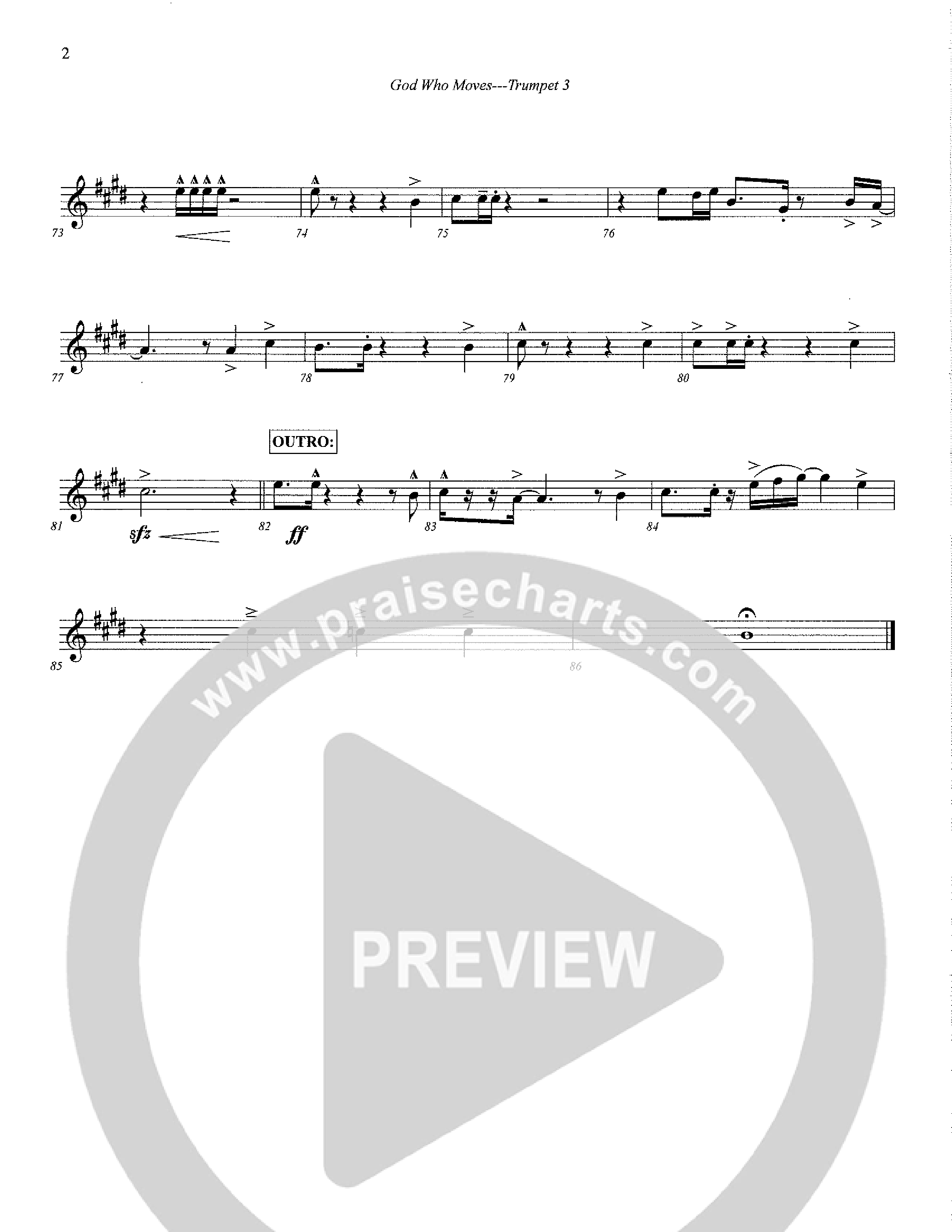 God Who Moves Trumpet 3 (Central Collective / Orch. David Culberson)