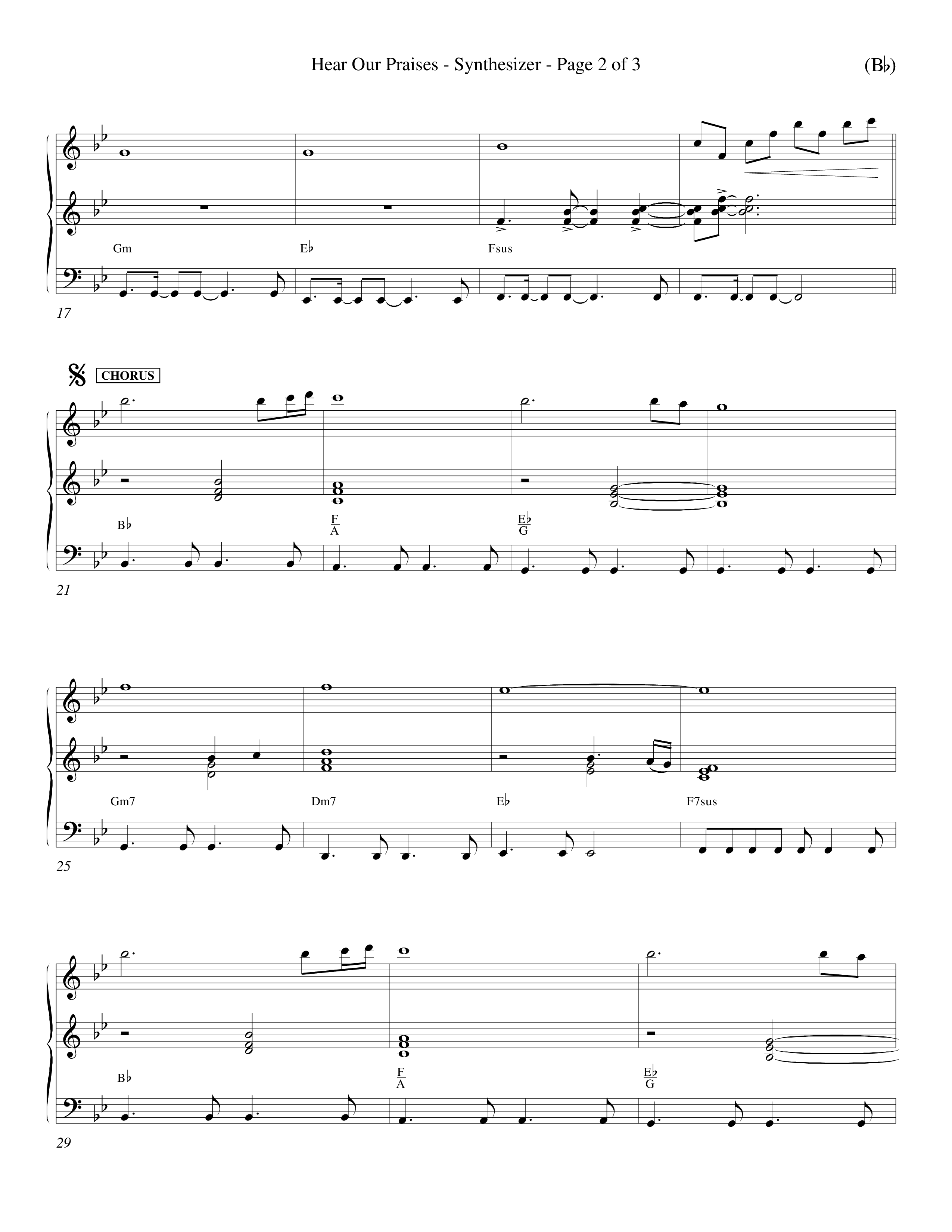 Hear Our Praises (Choral Anthem SATB) Synth (Word Music Choral / Orch. Keith Wilbanks)
