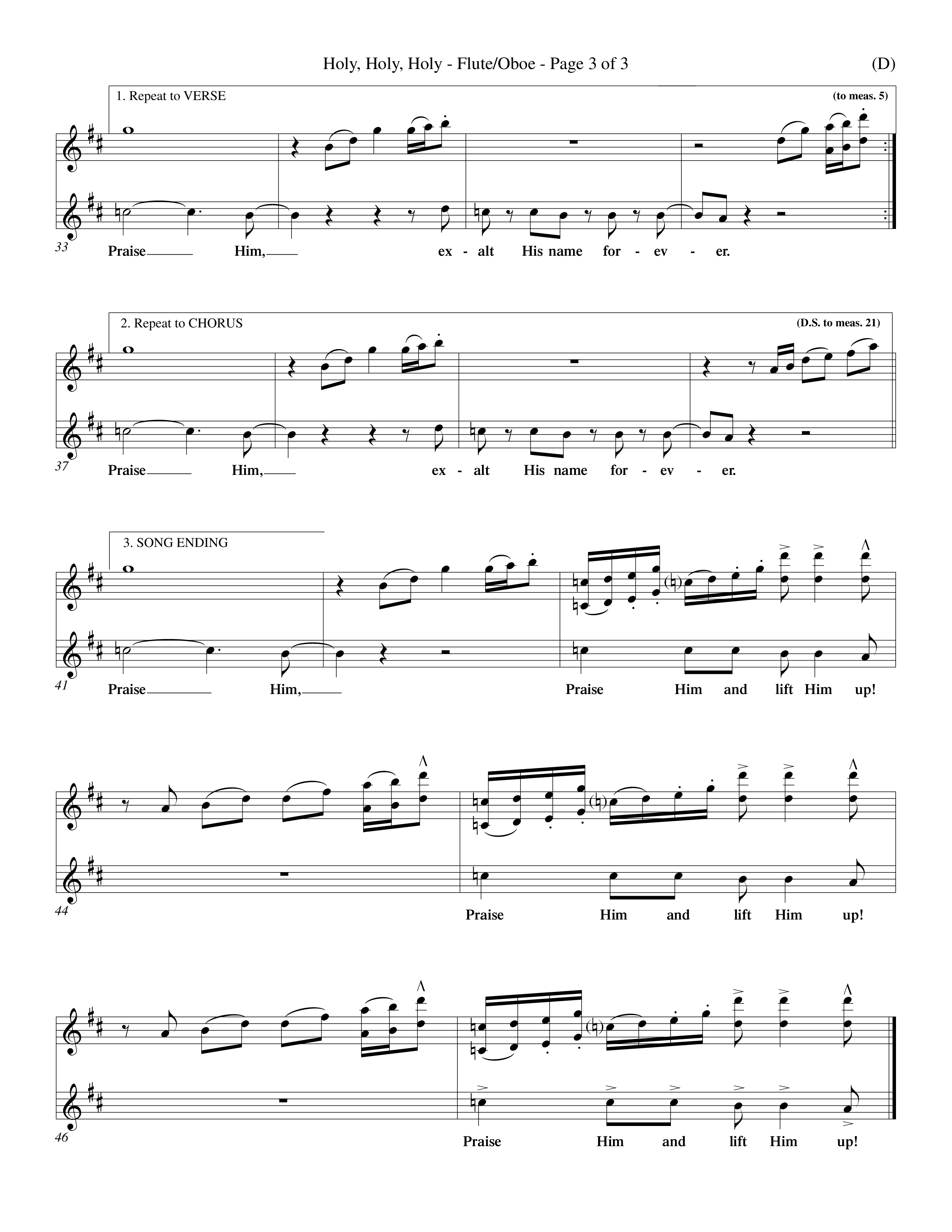 Holy Holy Holy (Choral Anthem SATB) Flute/Oboe (Word Music Choral / Orch. Keith Christopher)