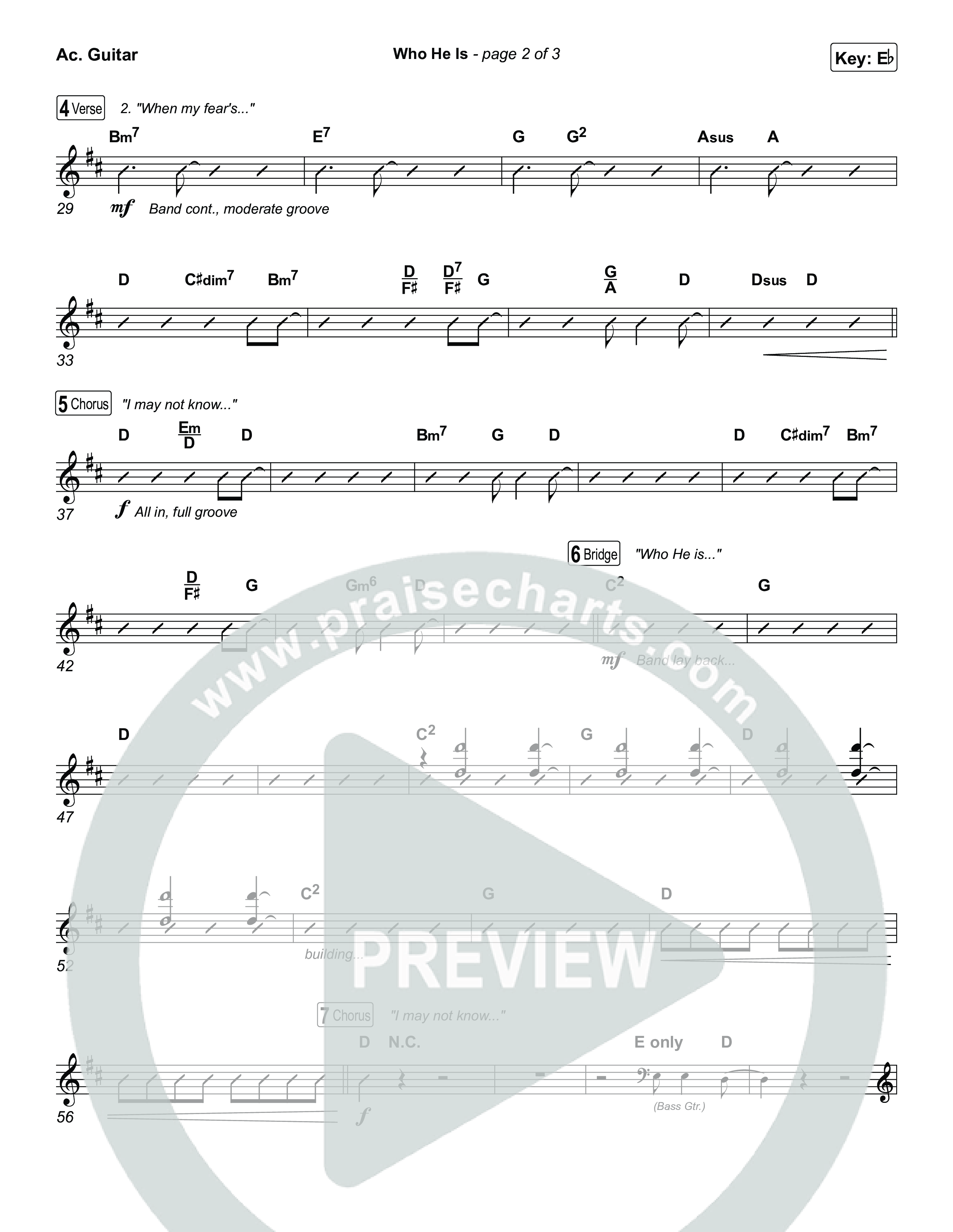 Who He Is Acoustic Guitar (Jamie MacDonald)