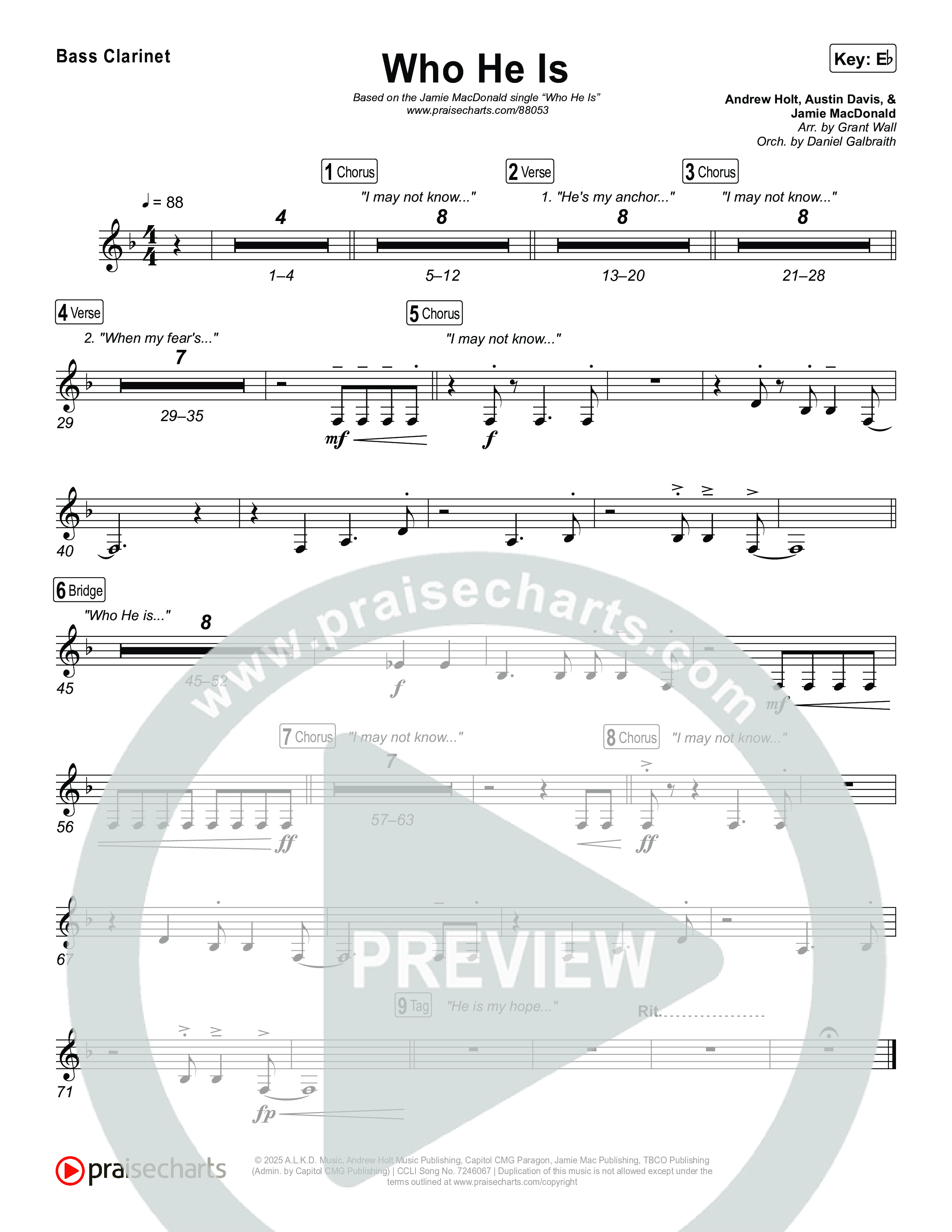 Who He Is Clarinet 1,2 (Jamie MacDonald)