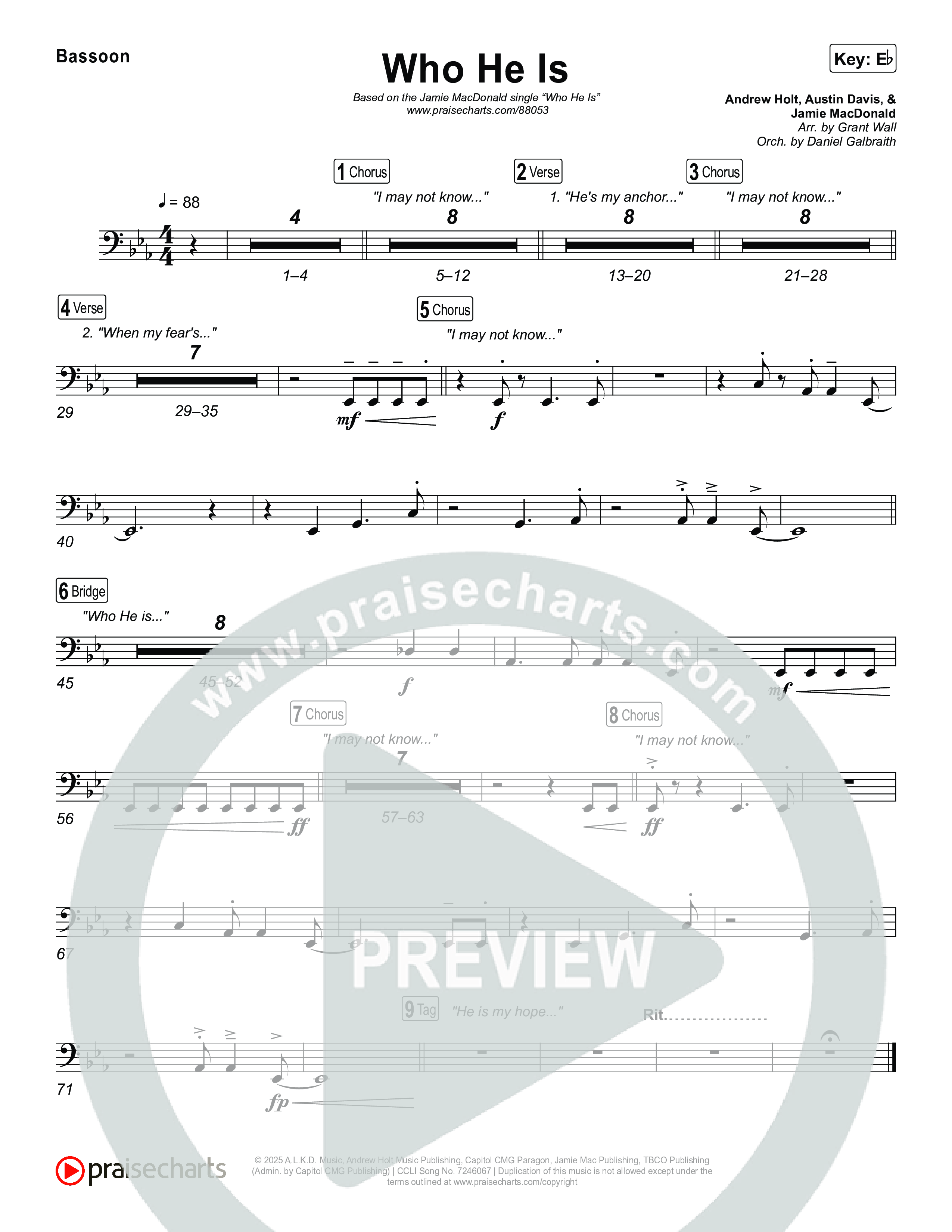 Who He Is Bassoon (Jamie MacDonald)