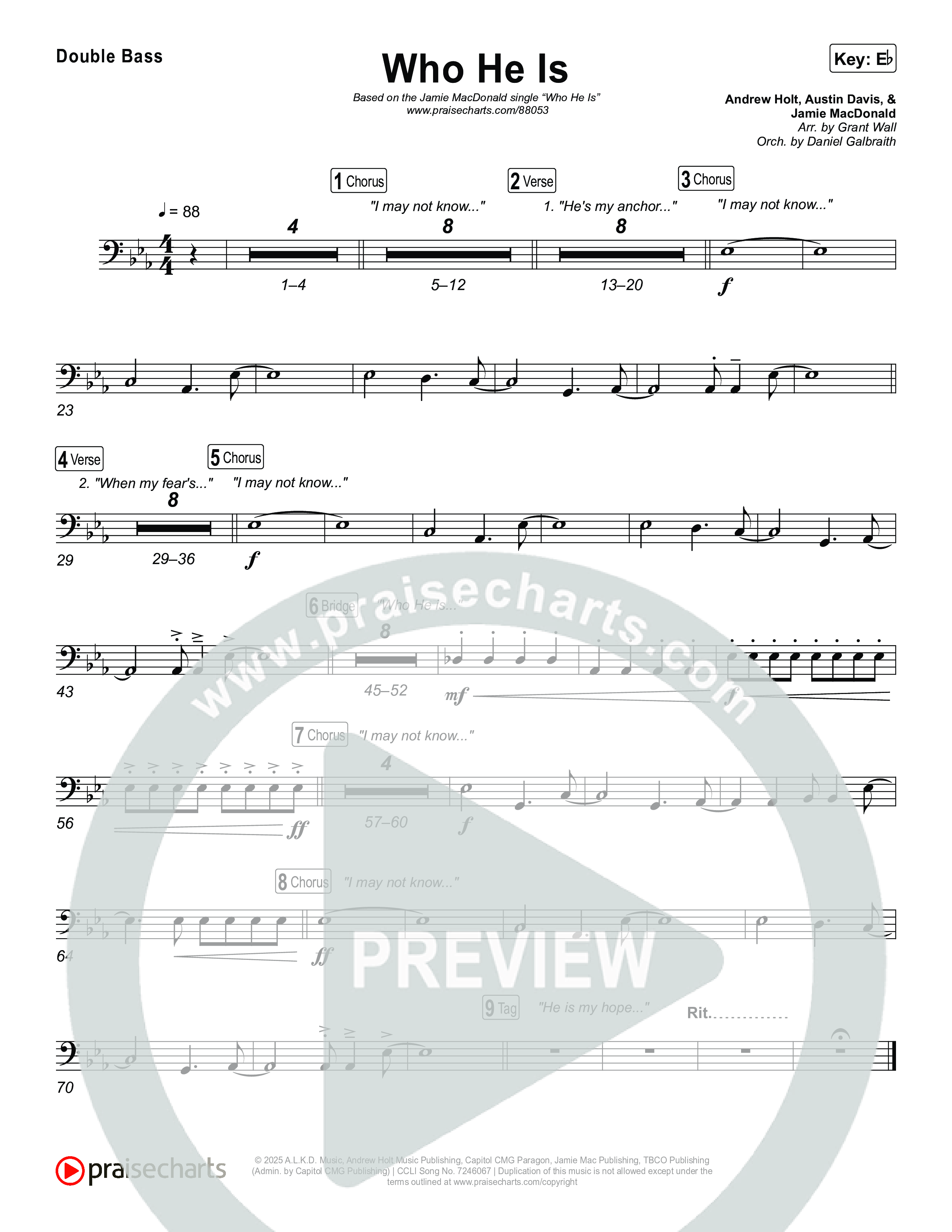 Who He Is String Bass (Jamie MacDonald)