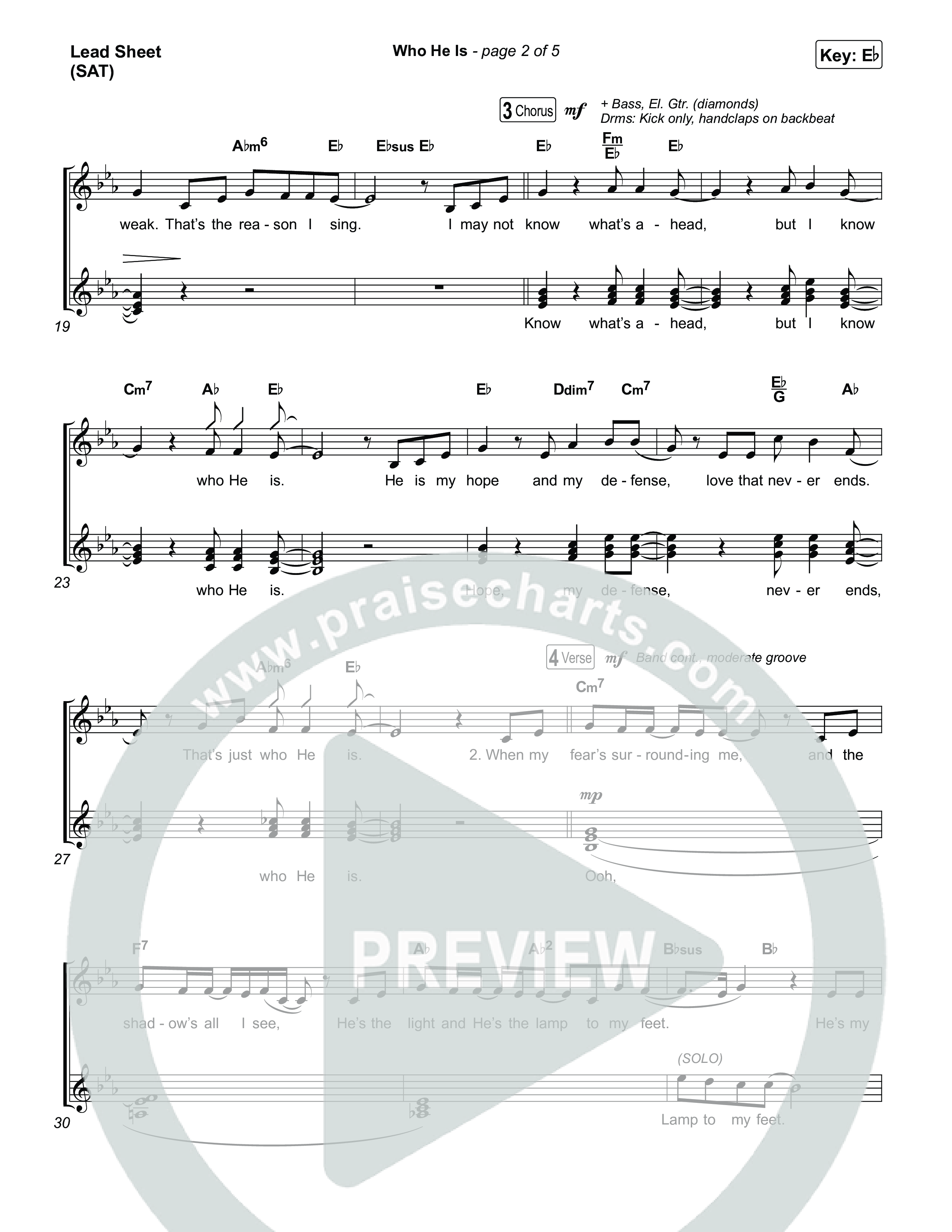 Who He Is Lead Sheet (SAT) (Jamie MacDonald)