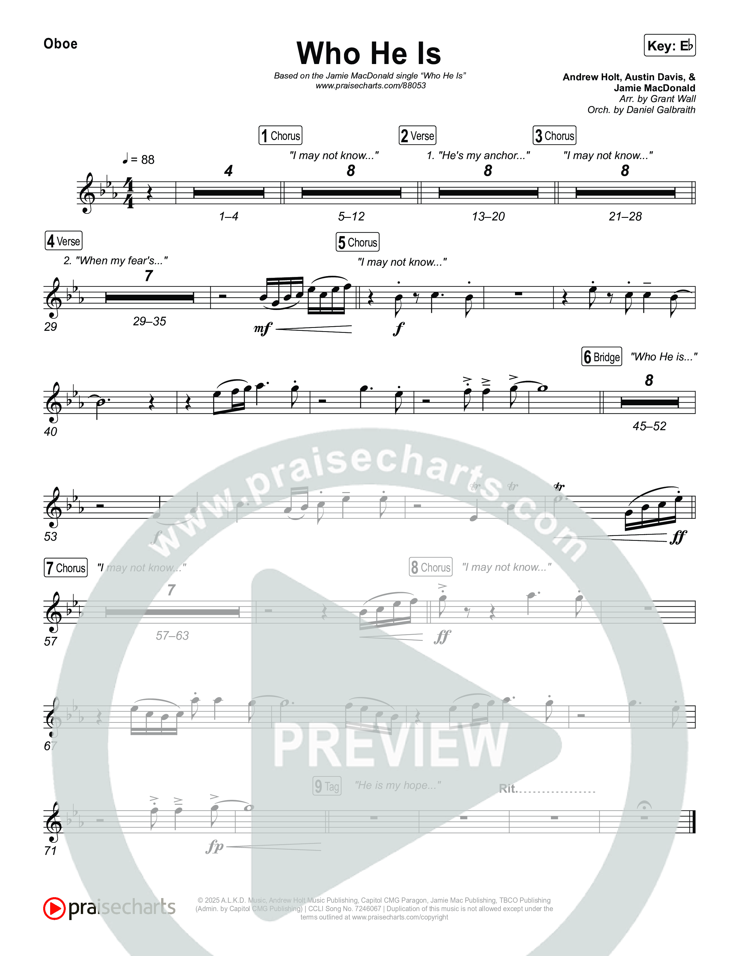 Who He Is Oboe (Jamie MacDonald)