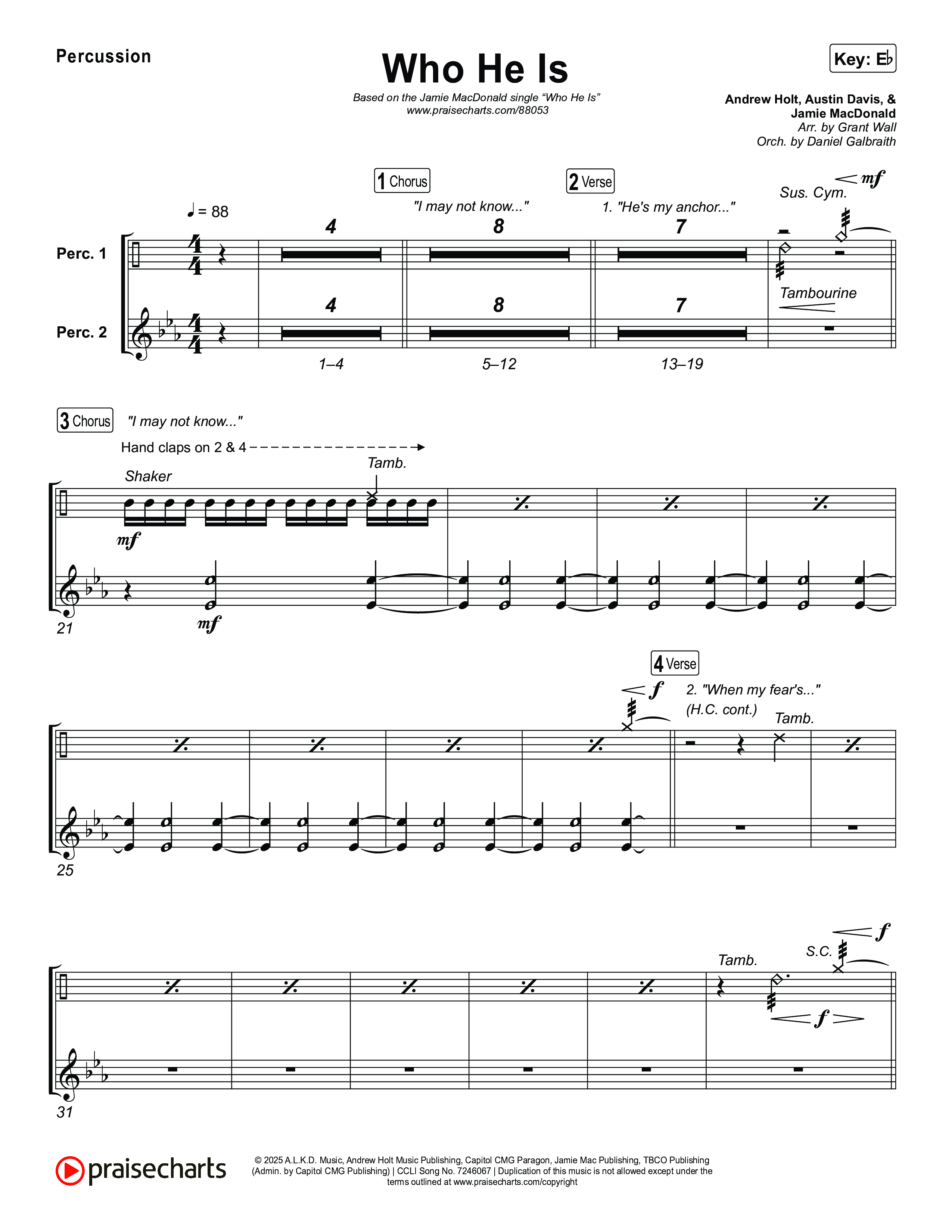 Who He Is Percussion (Jamie MacDonald)