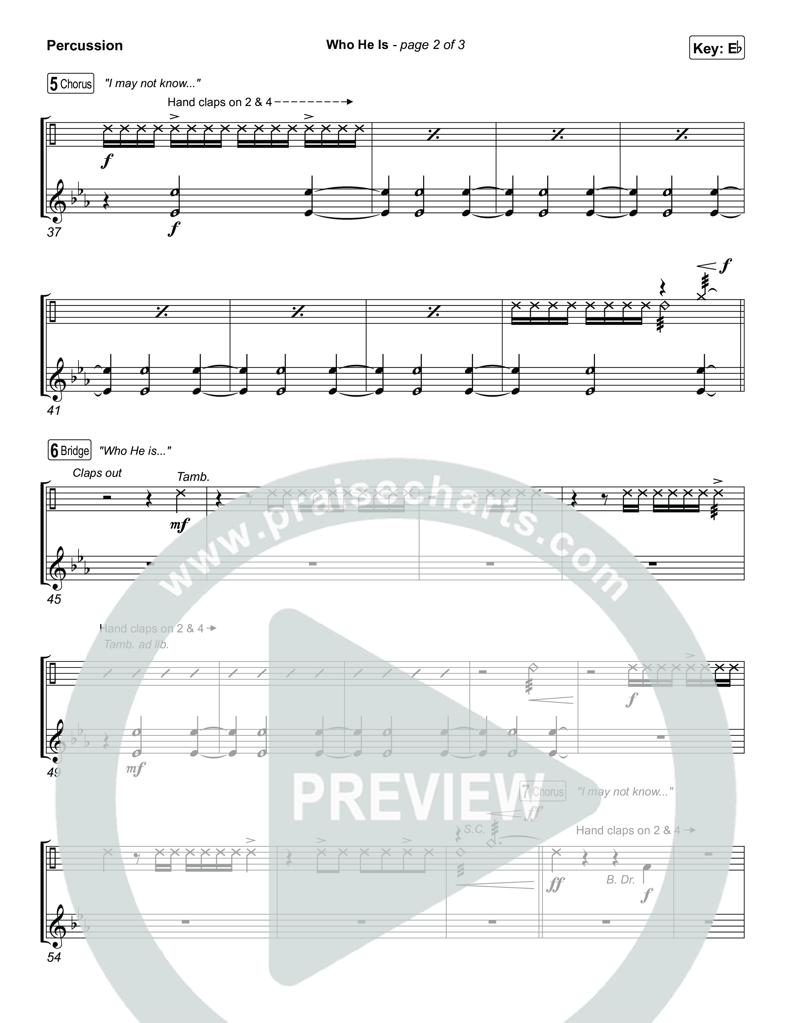 Who He Is Percussion (Jamie MacDonald)