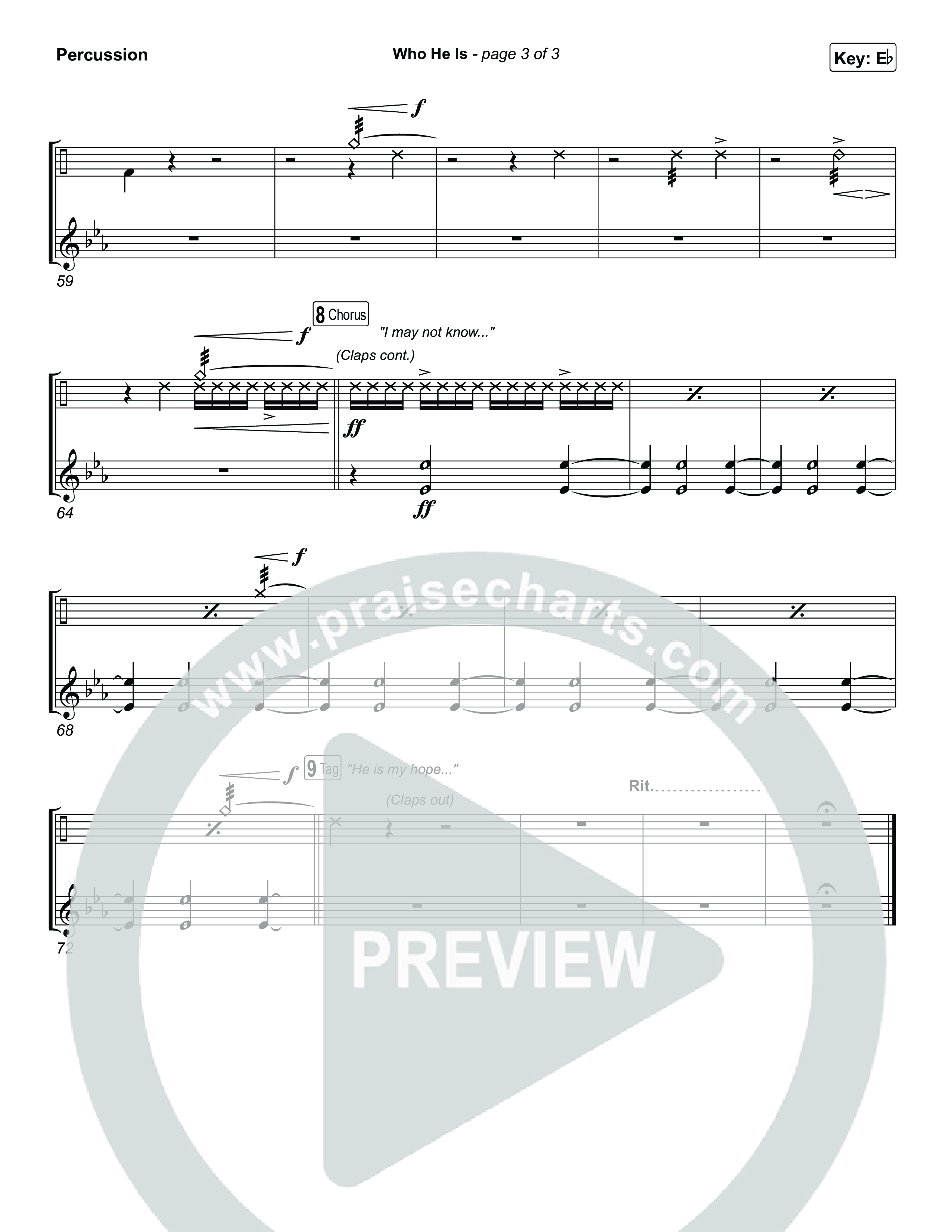 Who He Is Percussion (Jamie MacDonald)