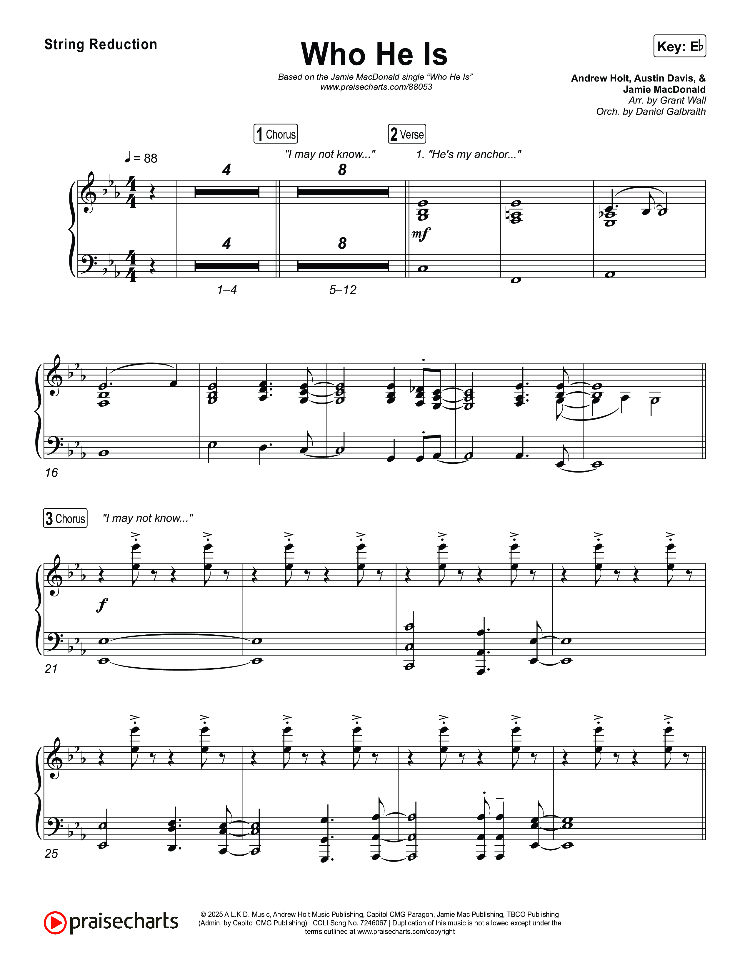 Who He Is String Reduction (Jamie MacDonald)