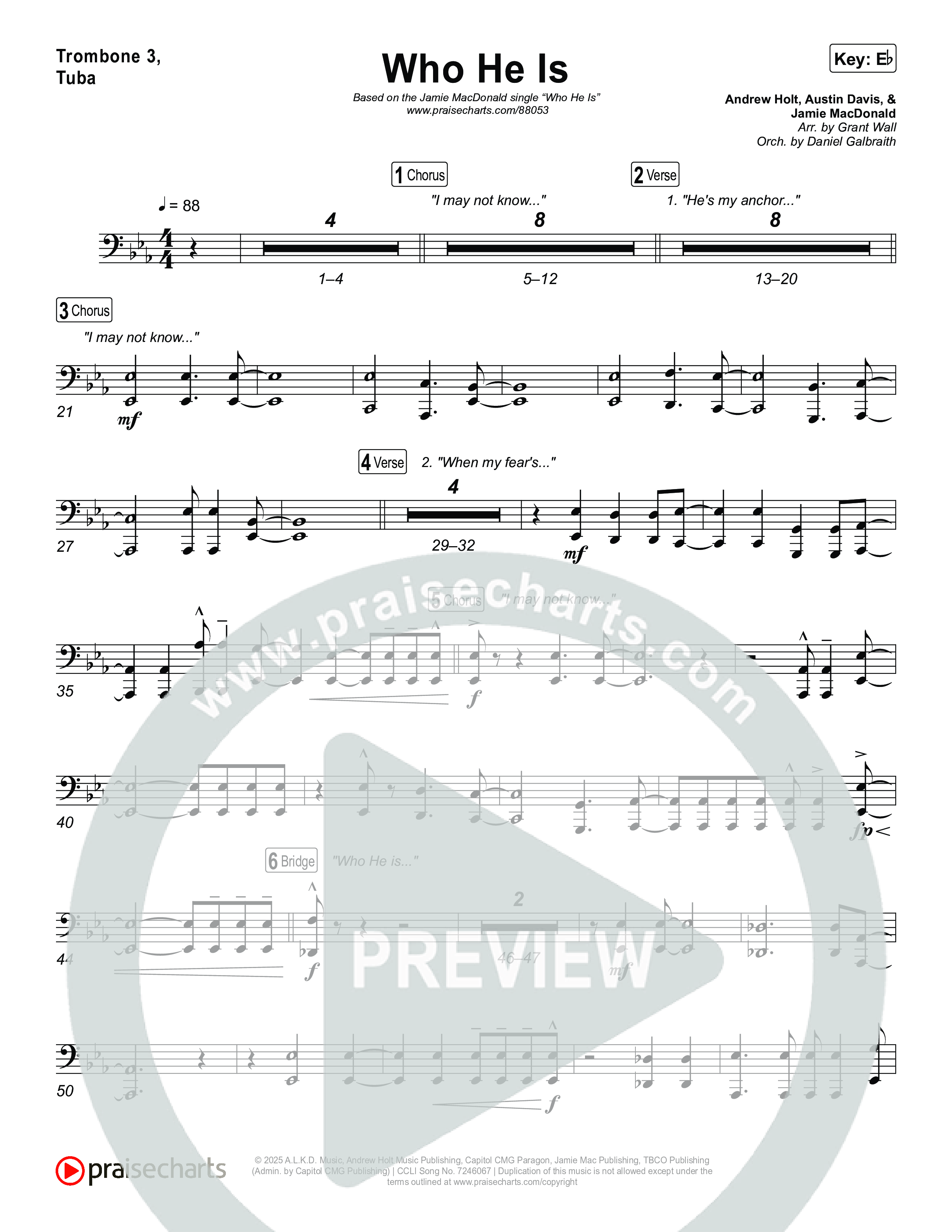 Who He Is Trombone 1,2 (Jamie MacDonald)