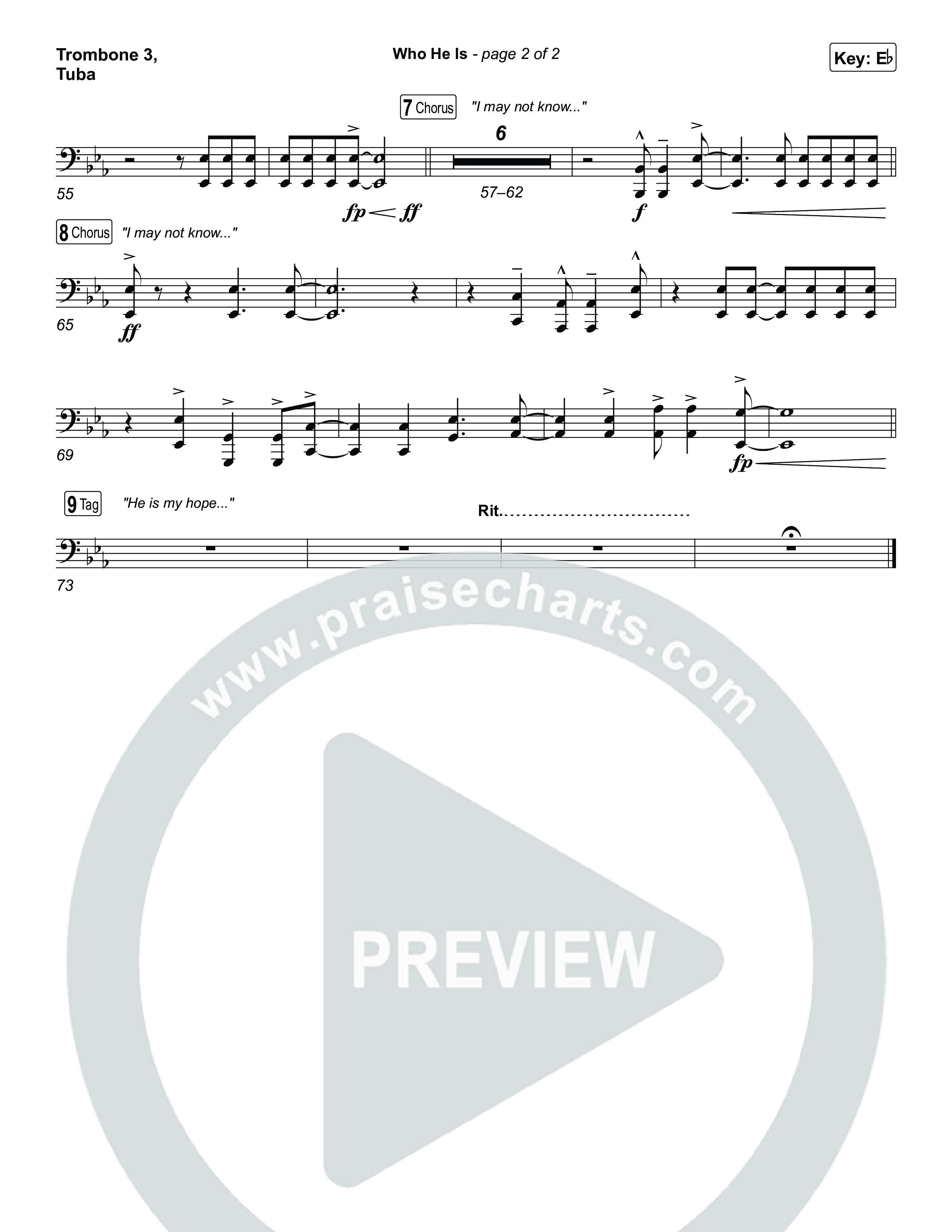 Who He Is Trombone 3/Tuba (Jamie MacDonald)