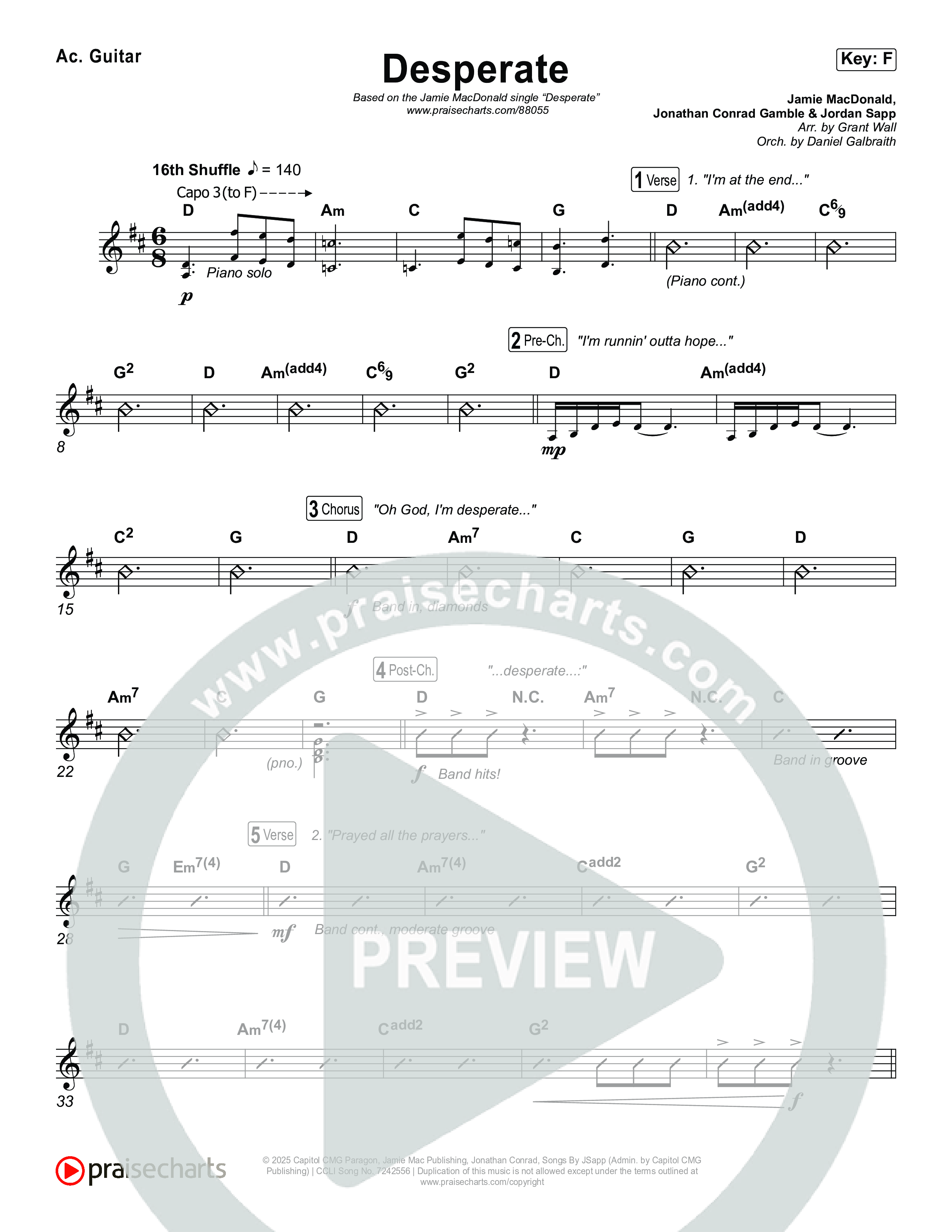 Desperate Rhythm Chart (Jamie MacDonald)