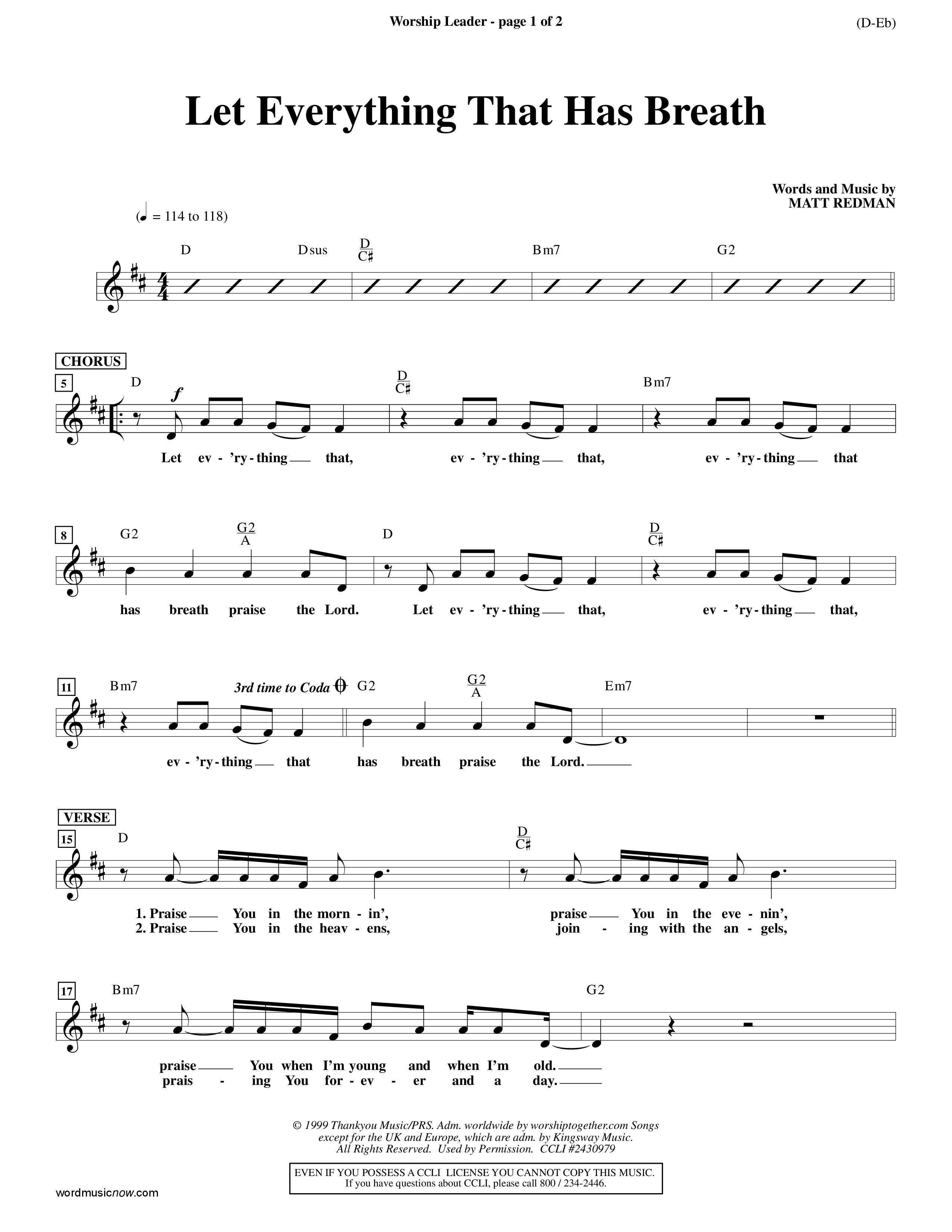 Let Everything That Has Breath (Choral Anthem SATB) Rhythm Pack (Word Music Choral / Orch. Jeff Cranfill)