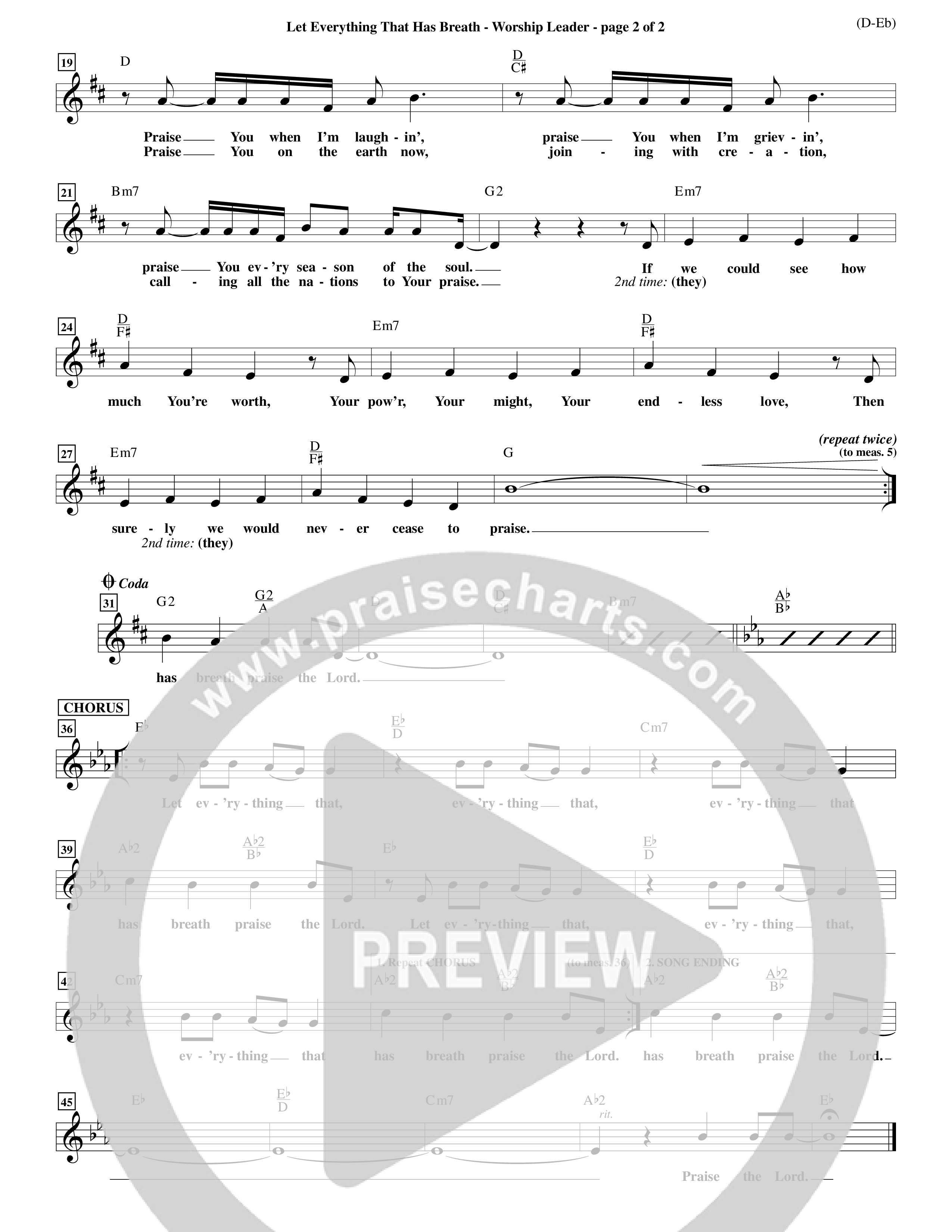 Let Everything That Has Breath (Choral Anthem SATB) Rhythm Pack (Word Music Choral / Orch. Jeff Cranfill)