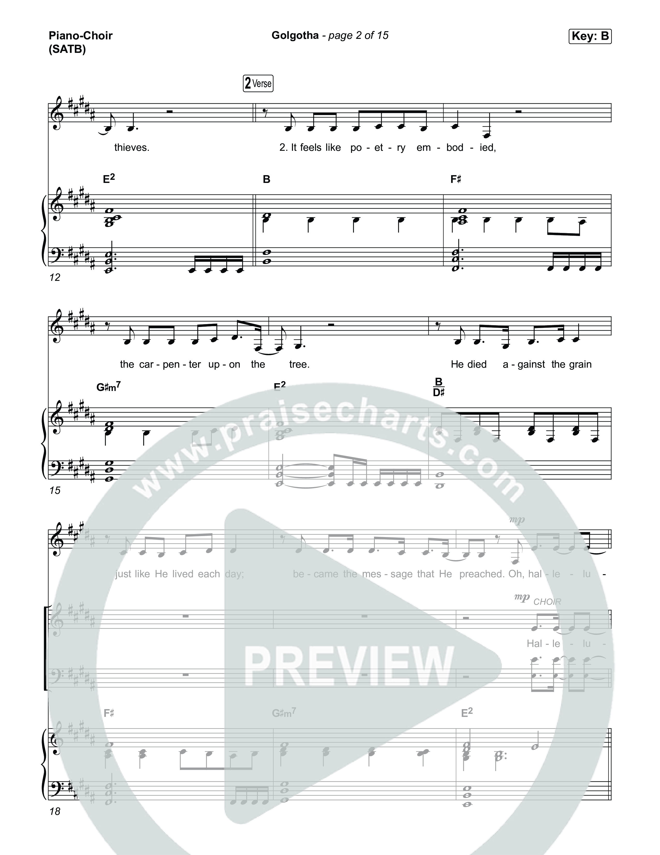 Golgotha Piano/Vocal Pack (Brandon Lake)