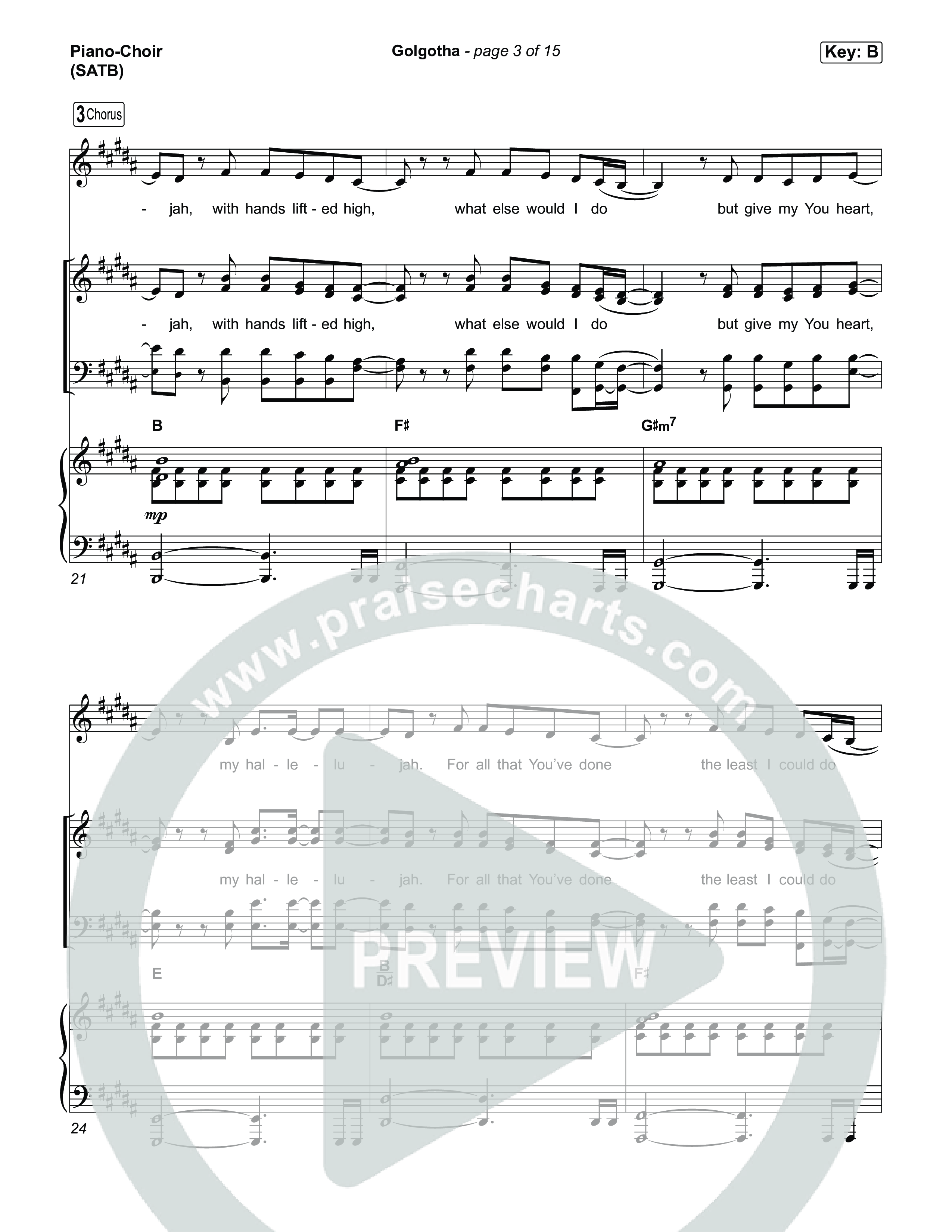 Golgotha Piano/Vocal Pack (Brandon Lake)